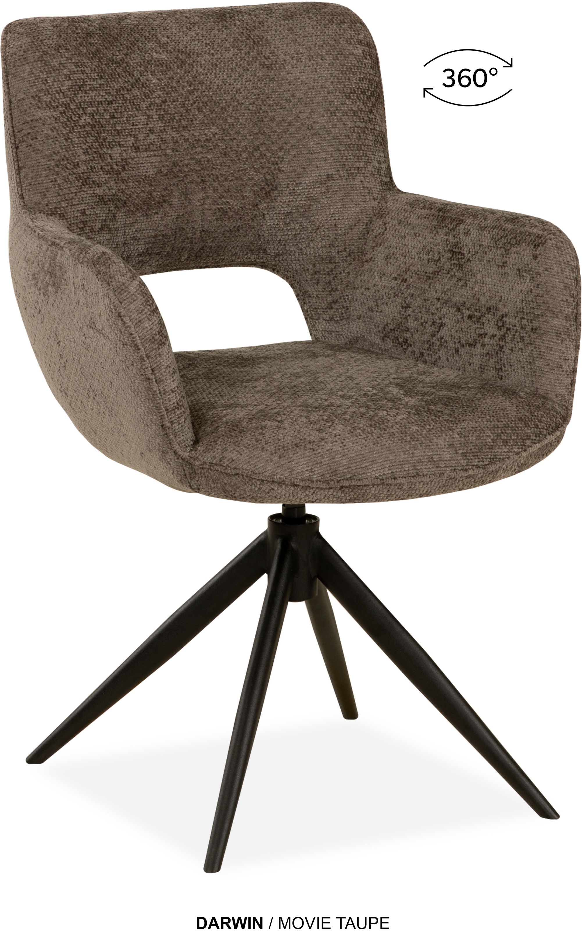 OMG Design Esszimmerstuhl "Darwin" (Set) 2 Stk.Drehstuhl mit auto-return, A günstig online kaufen