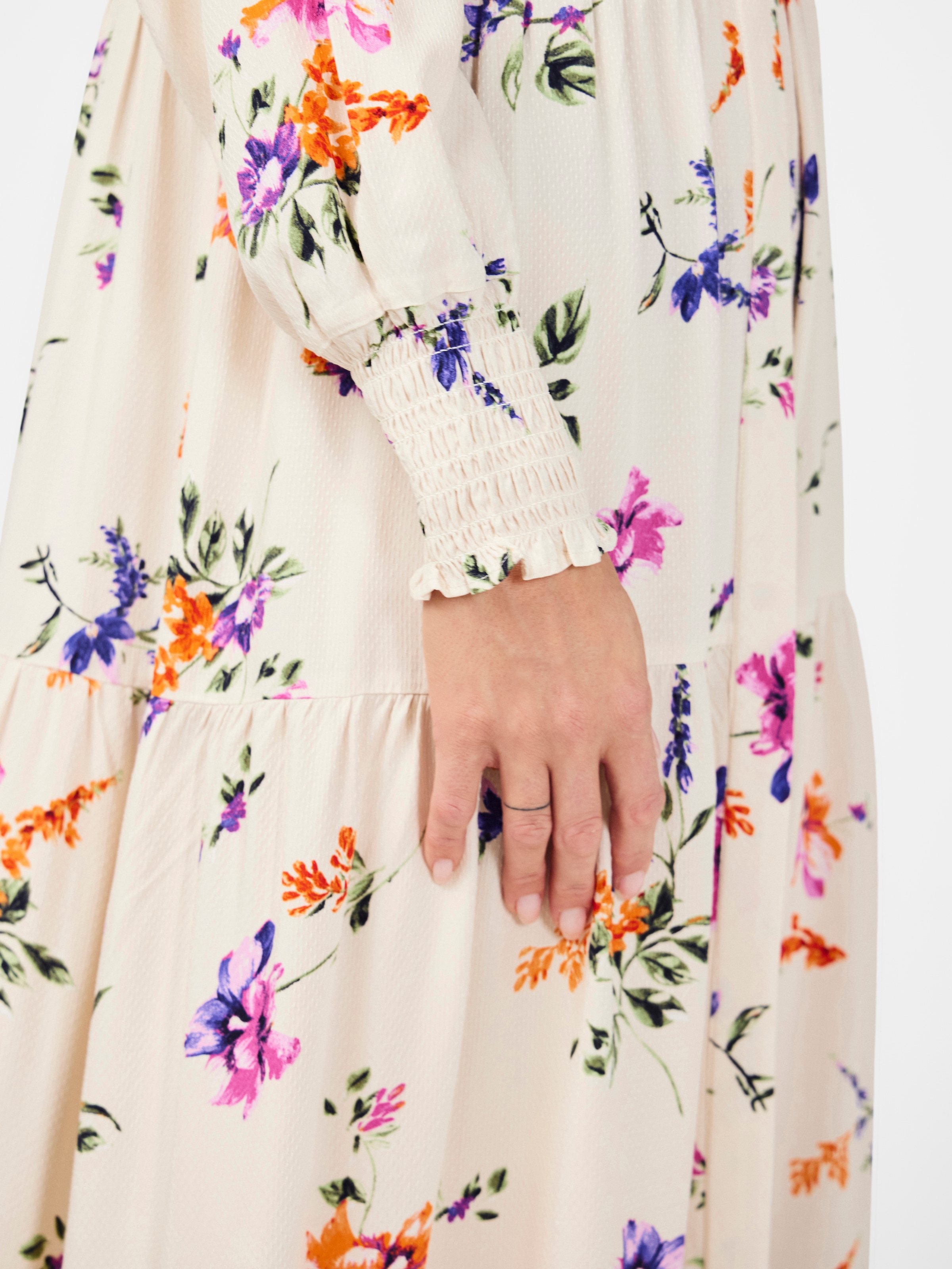 Y.A.S Druckkleid »YASASINA LS LONG SHIRT DRESS S. NOOS«