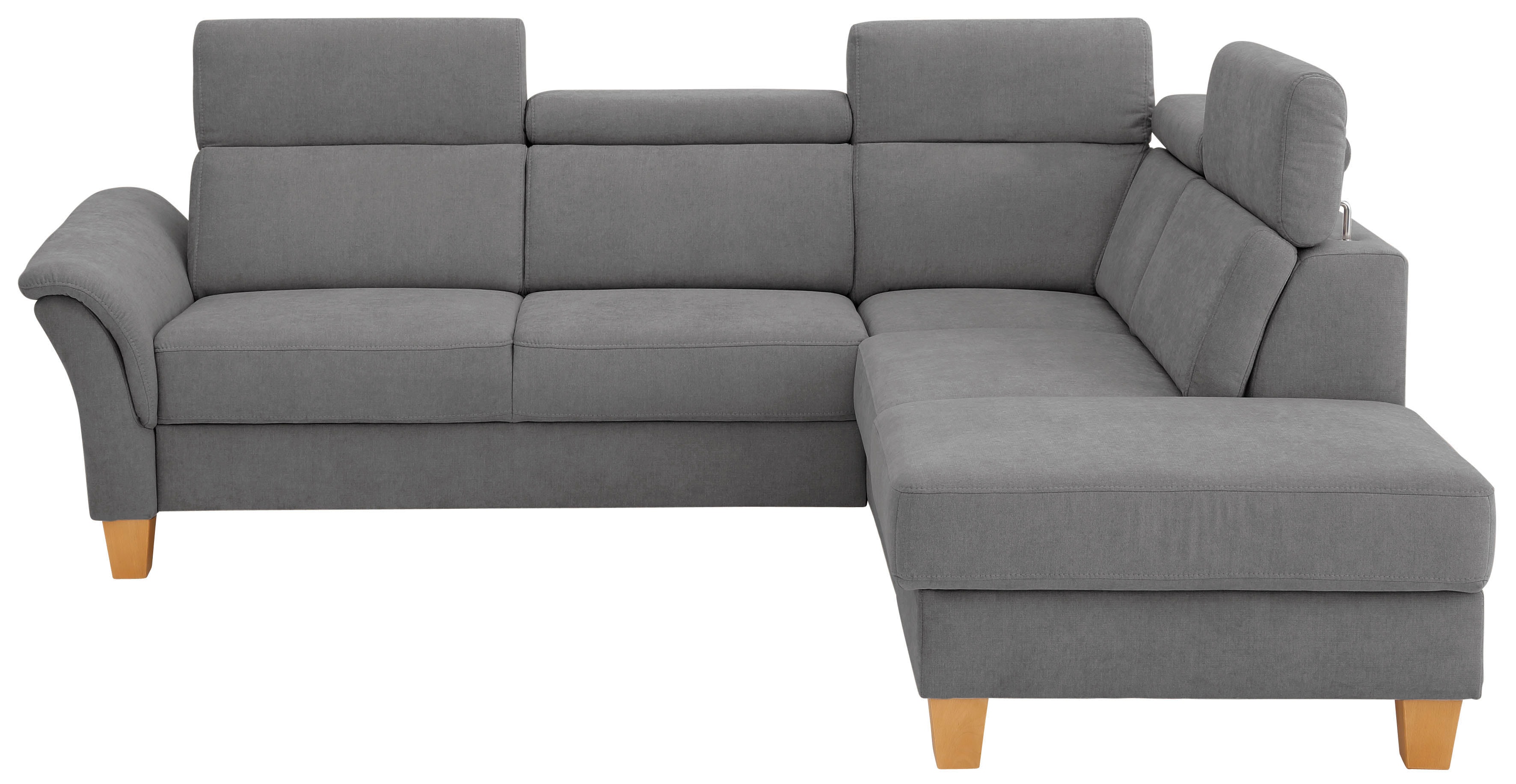 OTTO home Ecksofa "Conville L-Form" Federkern, wahlweise mit Schlaffunktion und Bettkasten bzw. Stauraum