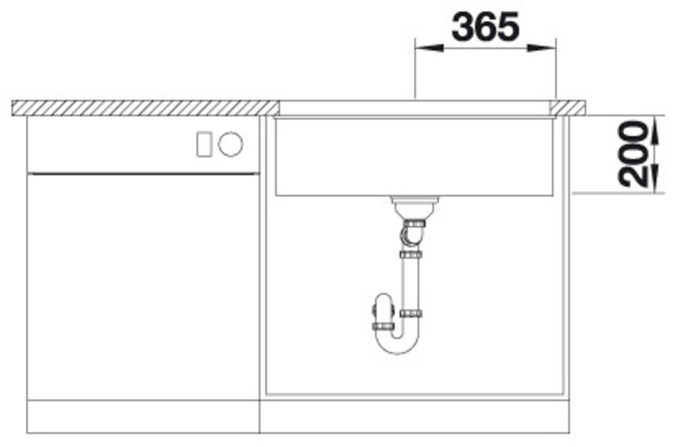 Blanco Granitspüle »ETAGON 700-U« 1 Stk. tlg. inklusive 2 Gratis ETAGON-Schienen aus Edelstahl