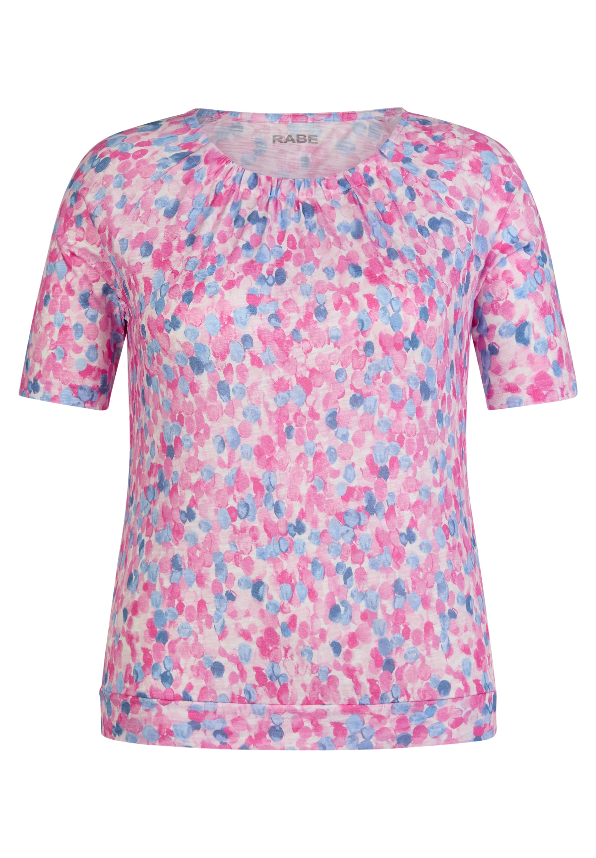 Rabe Rundhalsshirt, mit grafischem Muster