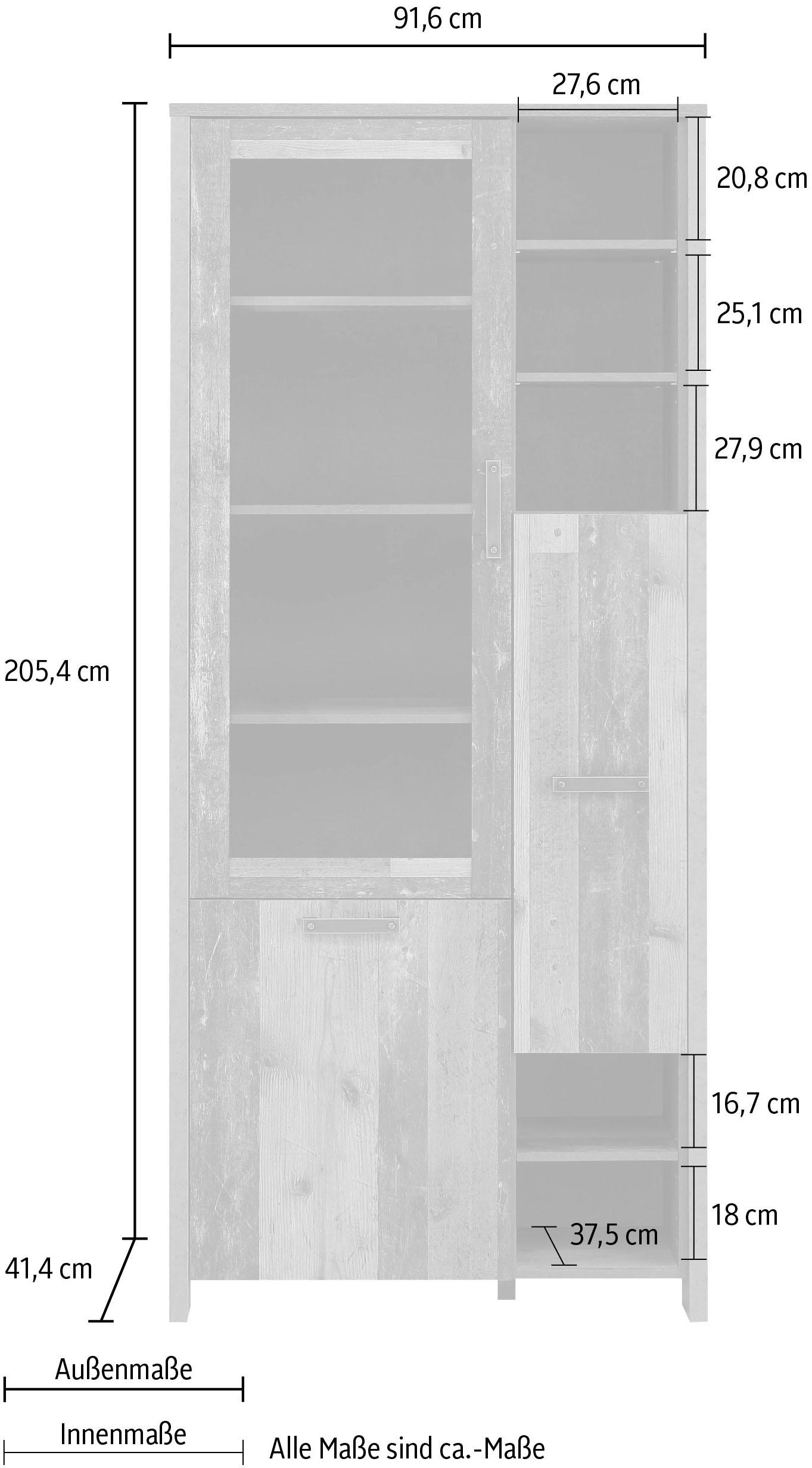 FORTE Highboard, Höhe 205 cm