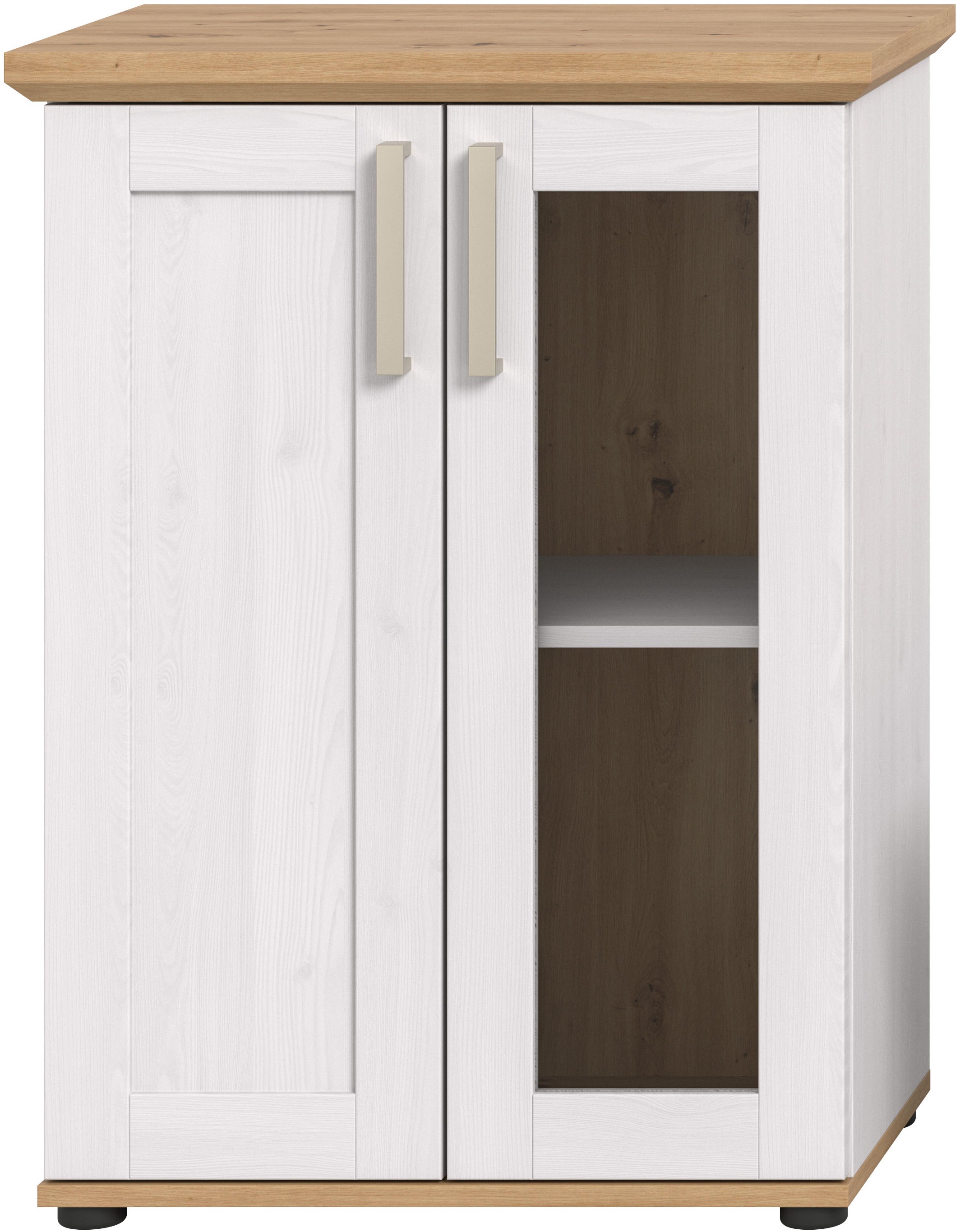 Home affaire Vitrine »Cosenza, Höhe 80 cm, 2 Türen, 2Fächer«, (1 St.), Vitrine, Höhe 88 cm, Wohnzimmer, Esszimmer
