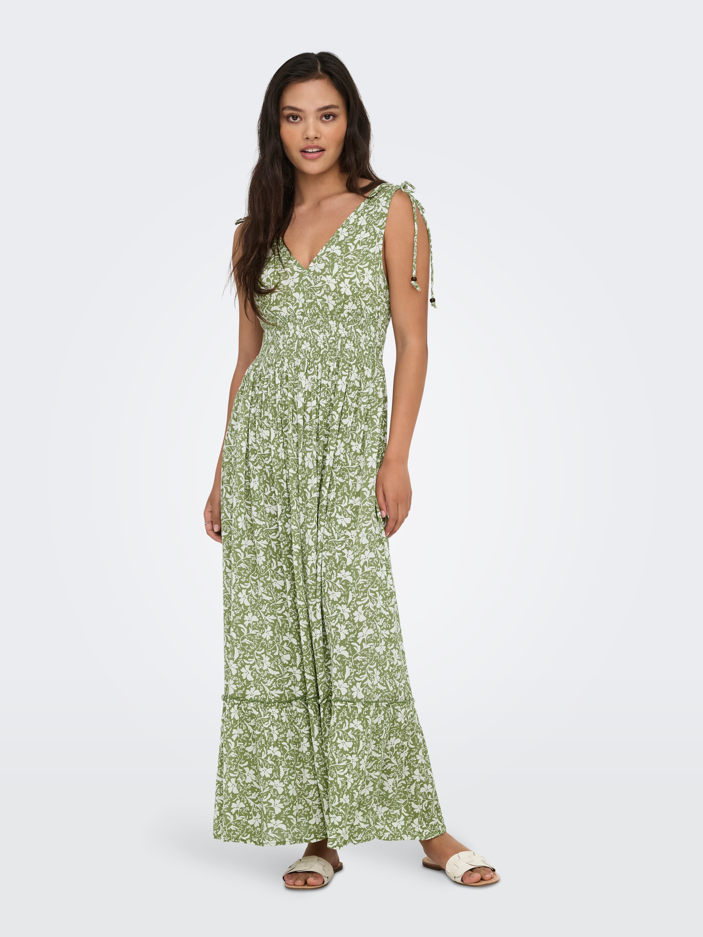 ONLY Maxikleid »ONLFERNANDA LIFE S/L LONG DRESS WVN«, Sommerkleid