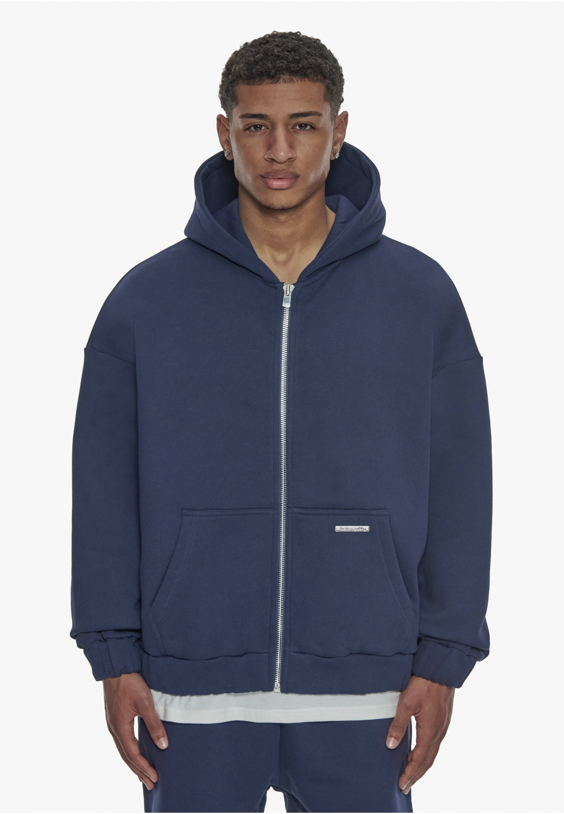 Dropsize Sweatjacke »Dropsize Herren Super Heavy Blank Zip-Hoodie«