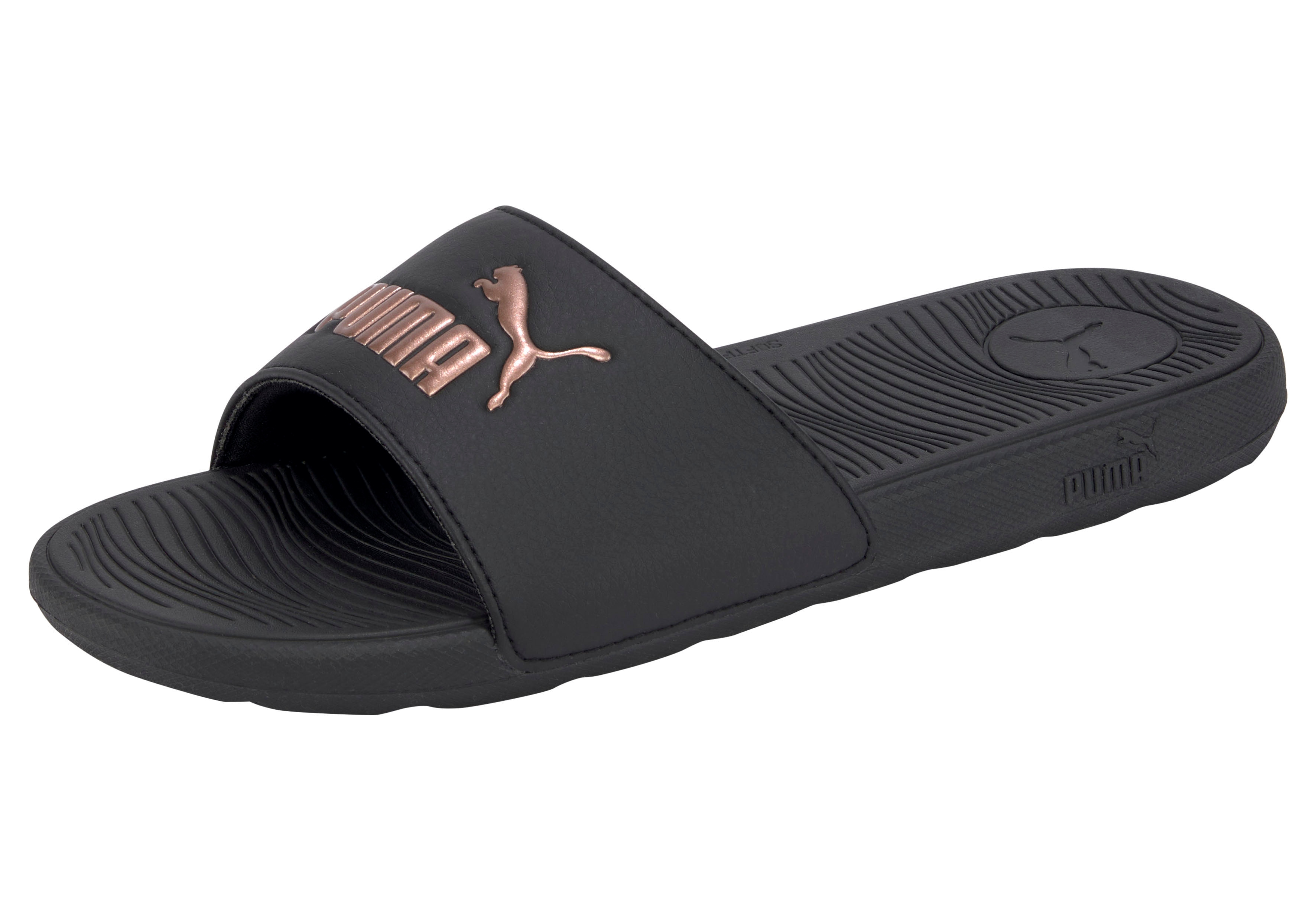 PUMA Badesandale "COOL CAT 20 WNS" ohne Verschluss, leicht profilierte Laufsohle, aus Synthetik