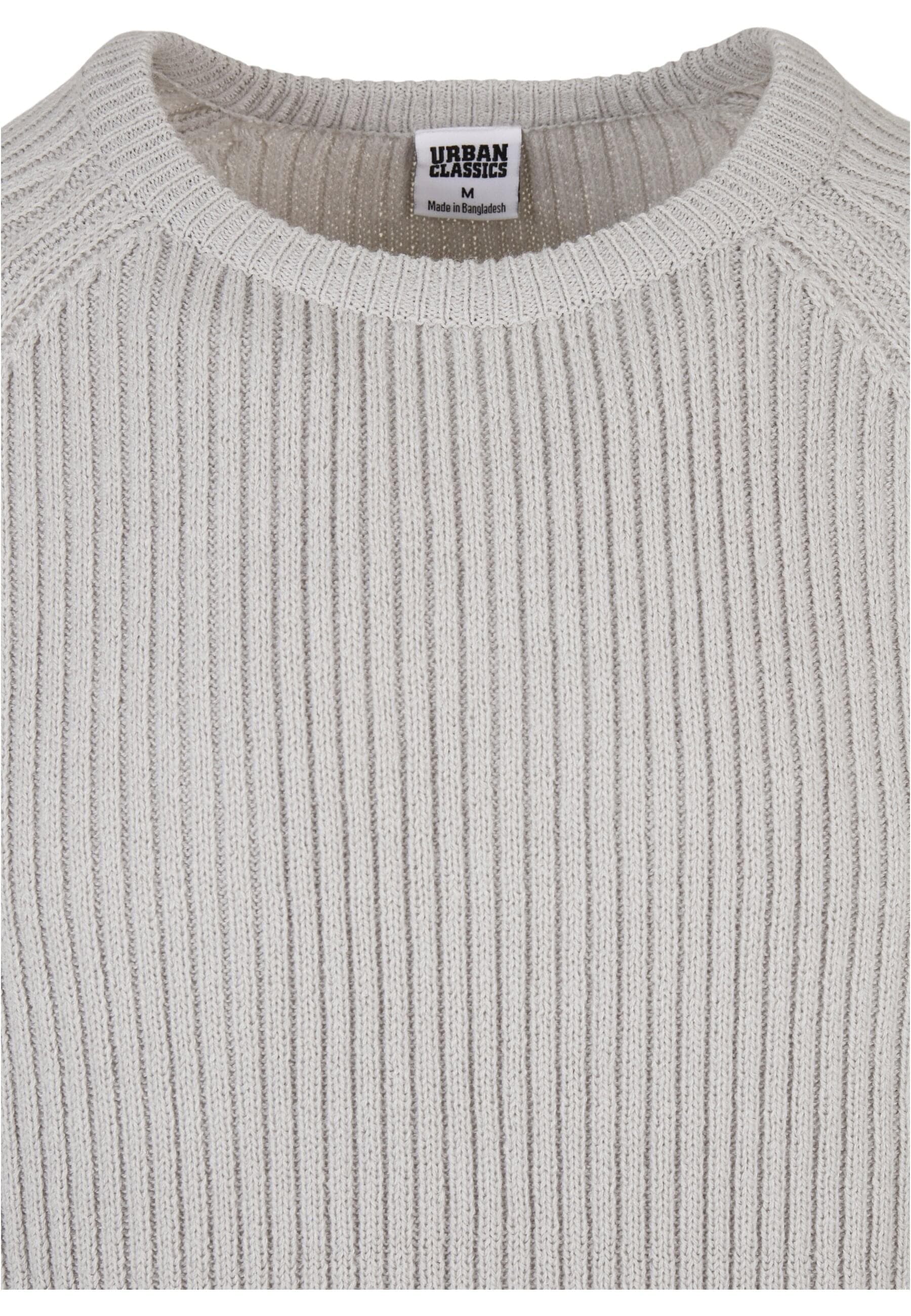 URBAN CLASSICS Rundhalspullover »Urban Classics Herren Ribbed Raglan Sweater«, (1 tlg.)