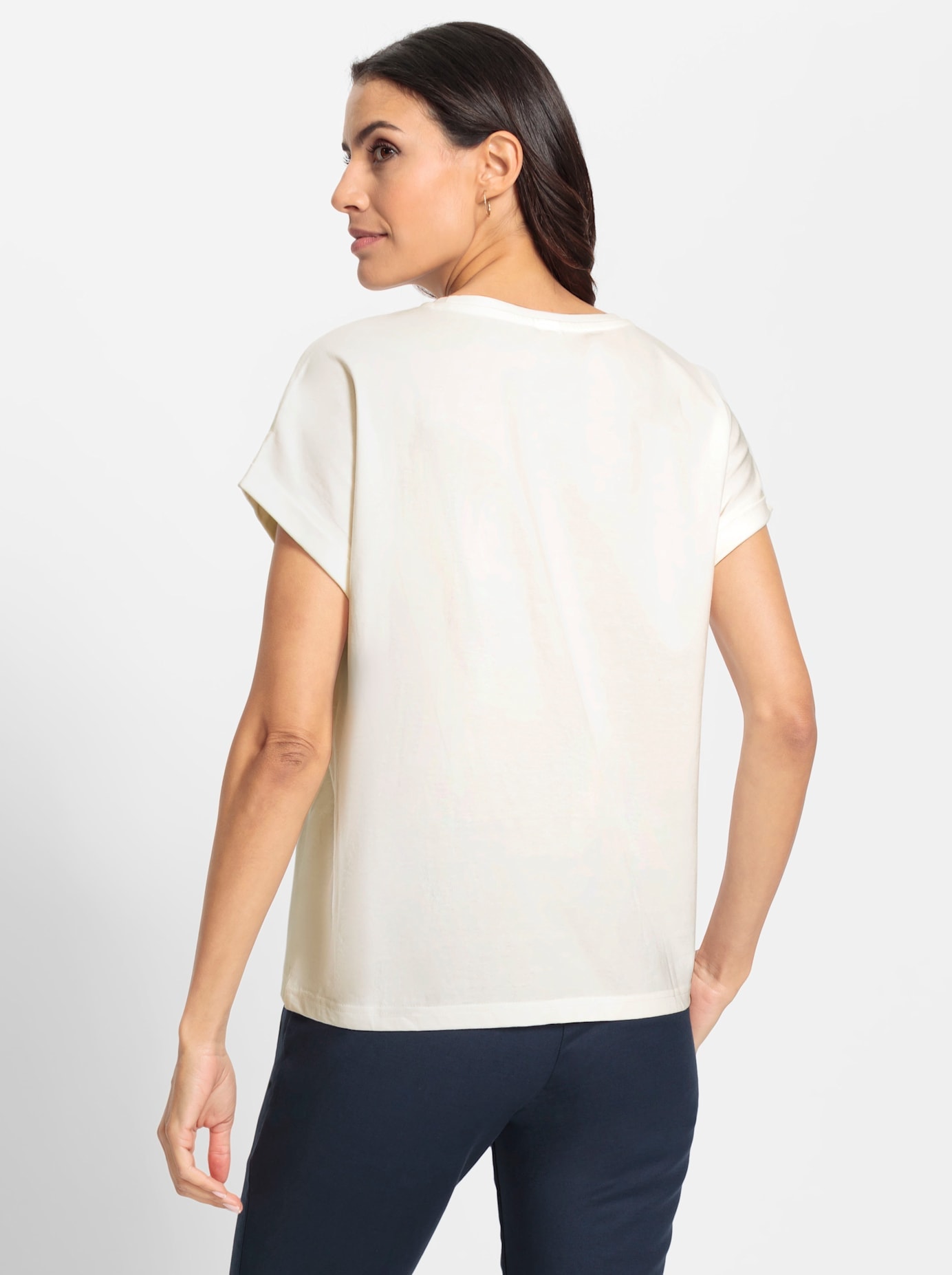Inspirationen Rundhalsshirt »Rundhals-Shirt«, (1 tlg.)