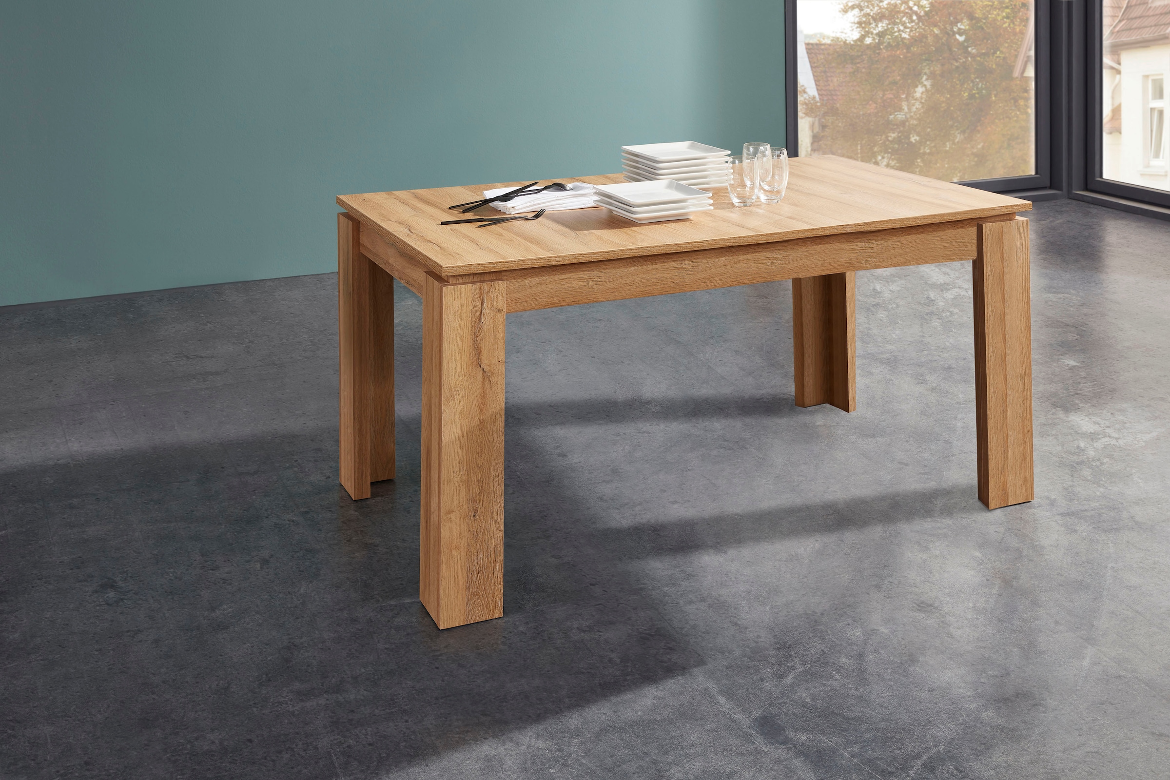 INOSIGN Esstisch »Tanum«, Ausziehbarer Esszimmertisch 160-200 cm - Maße (B/T/H) 160/90/77 cm