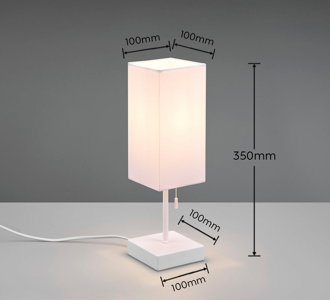 TRIO Nachttischlampe Leuchten BAUR flammig-flammig, 25W Zugschalter »Ole«, 1 1xE27 max exkl USB-C Schreibtischlampe Lademöglichkeit |