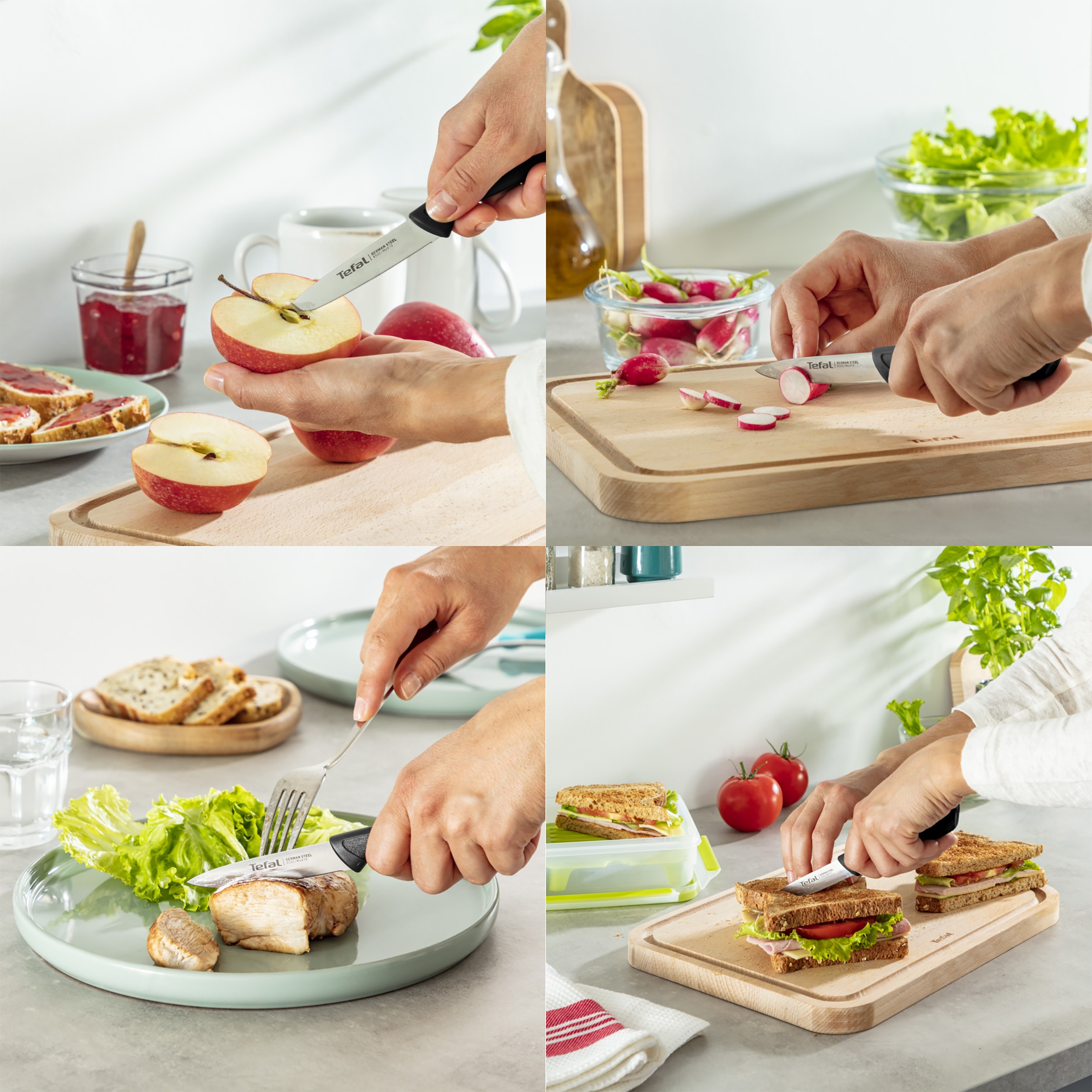 Tefal Schälmesser »Colorfood« 8 cm, Klinge aus deutschem Edelstahl, ergonomischer Griff