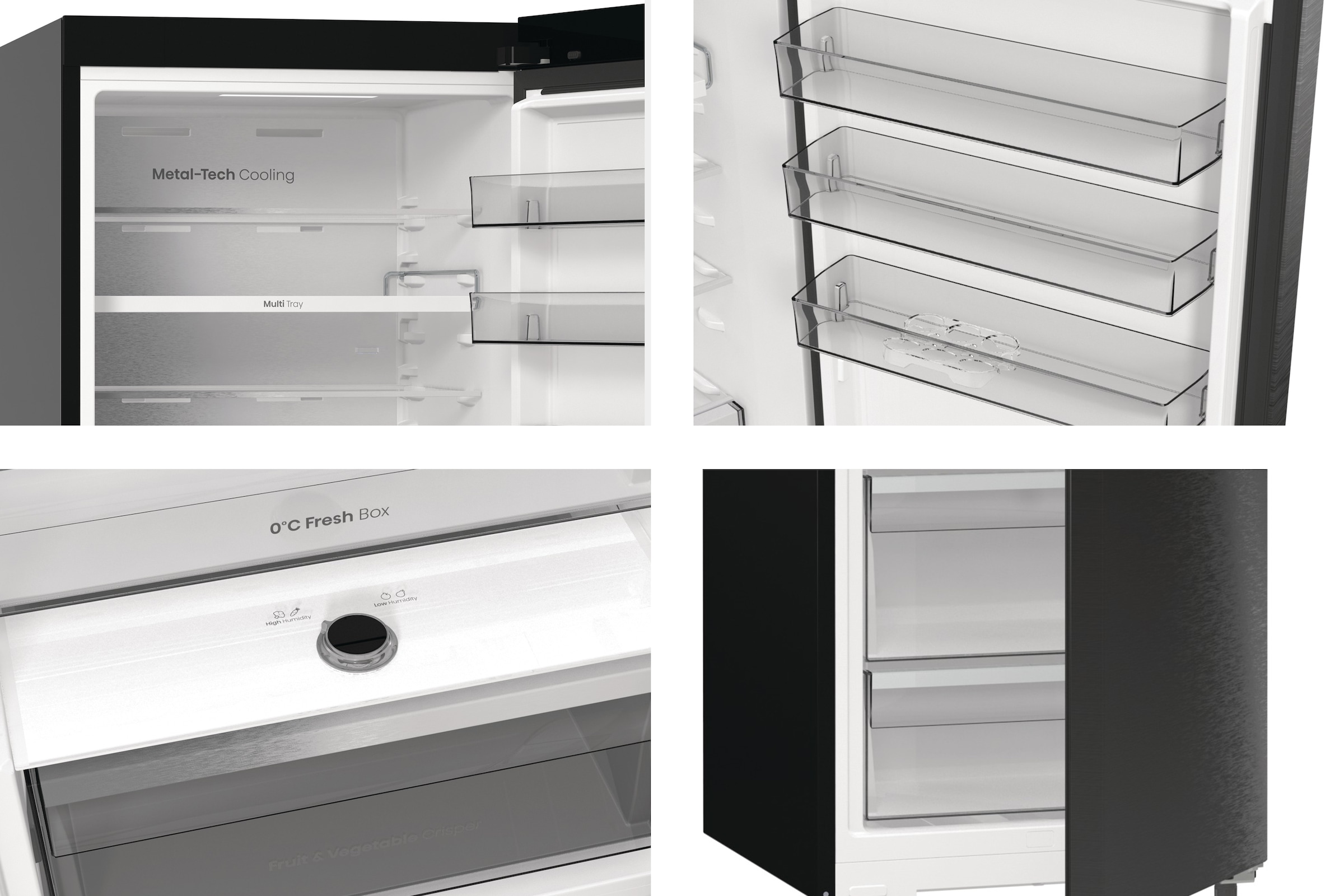 Hisense Kühl-/Gefrierkombination »RB5P410SAFA« 203 cm hoch 59,5 cm breit BigVolumen Modell mit insgesamt 413 Liter