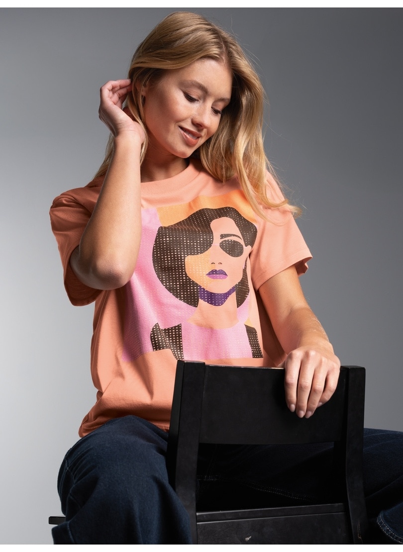 Trigema T-Shirt "TRIGEMA T-Shirt mit grafischem Motiv" 1