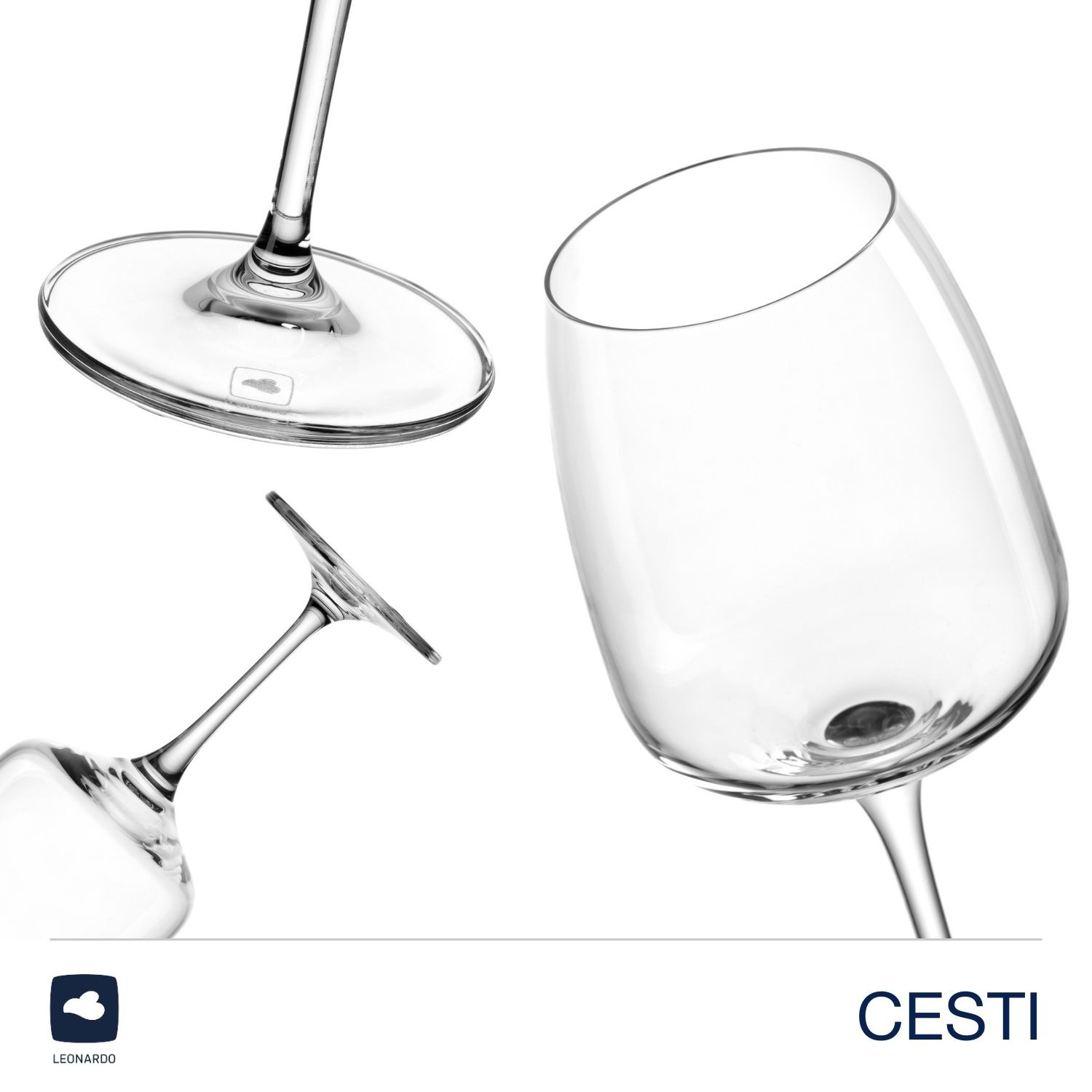LEONARDO Weißweinglas "Rieslinggläser CESTI + Poliertuch" 6 Riesling-Gläser mit Poliertuch