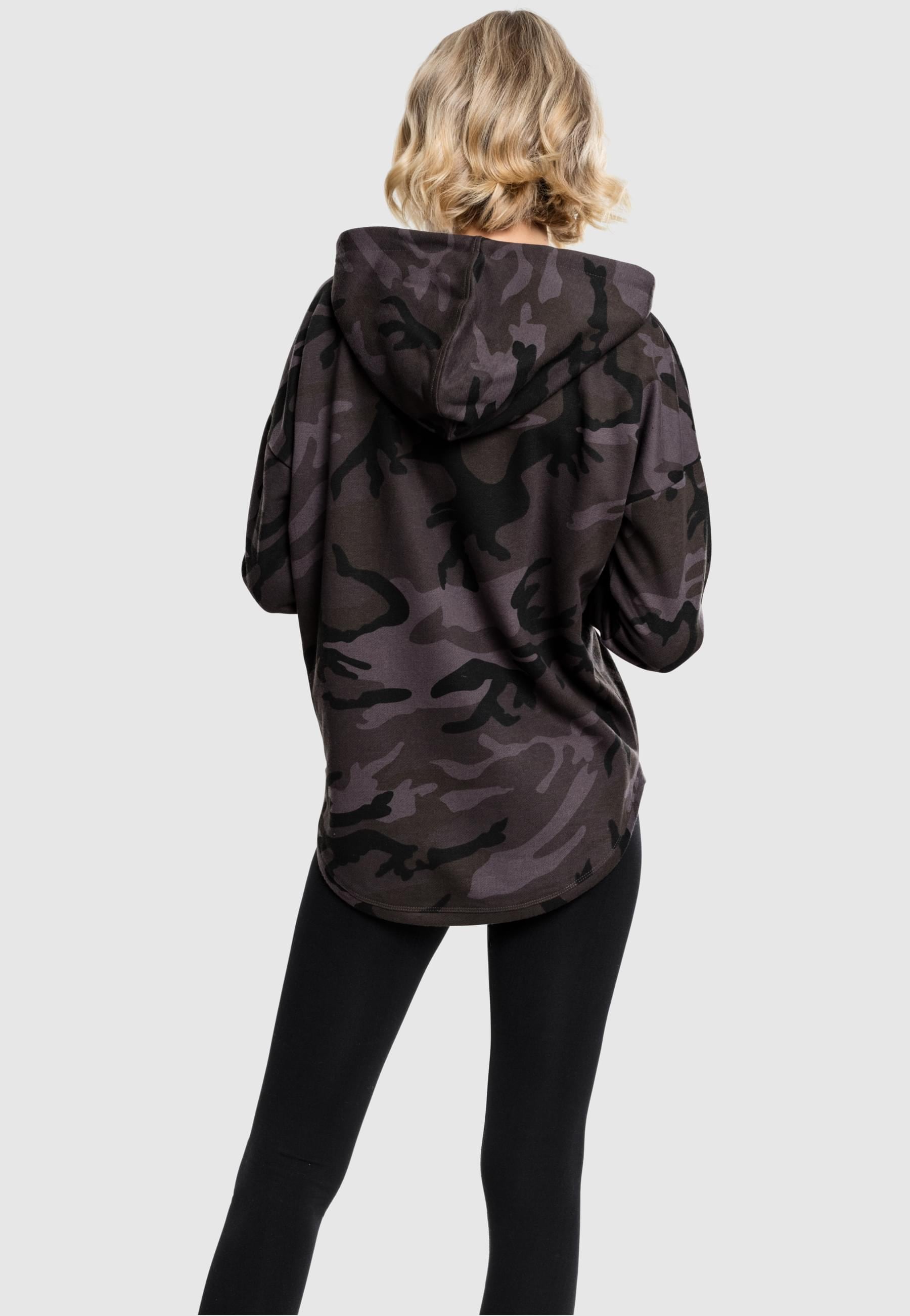 URBAN CLASSICS Rundhalspullover »Urban Classics Damen Ladies Oversized Camo Hoody«, (1 tlg.)