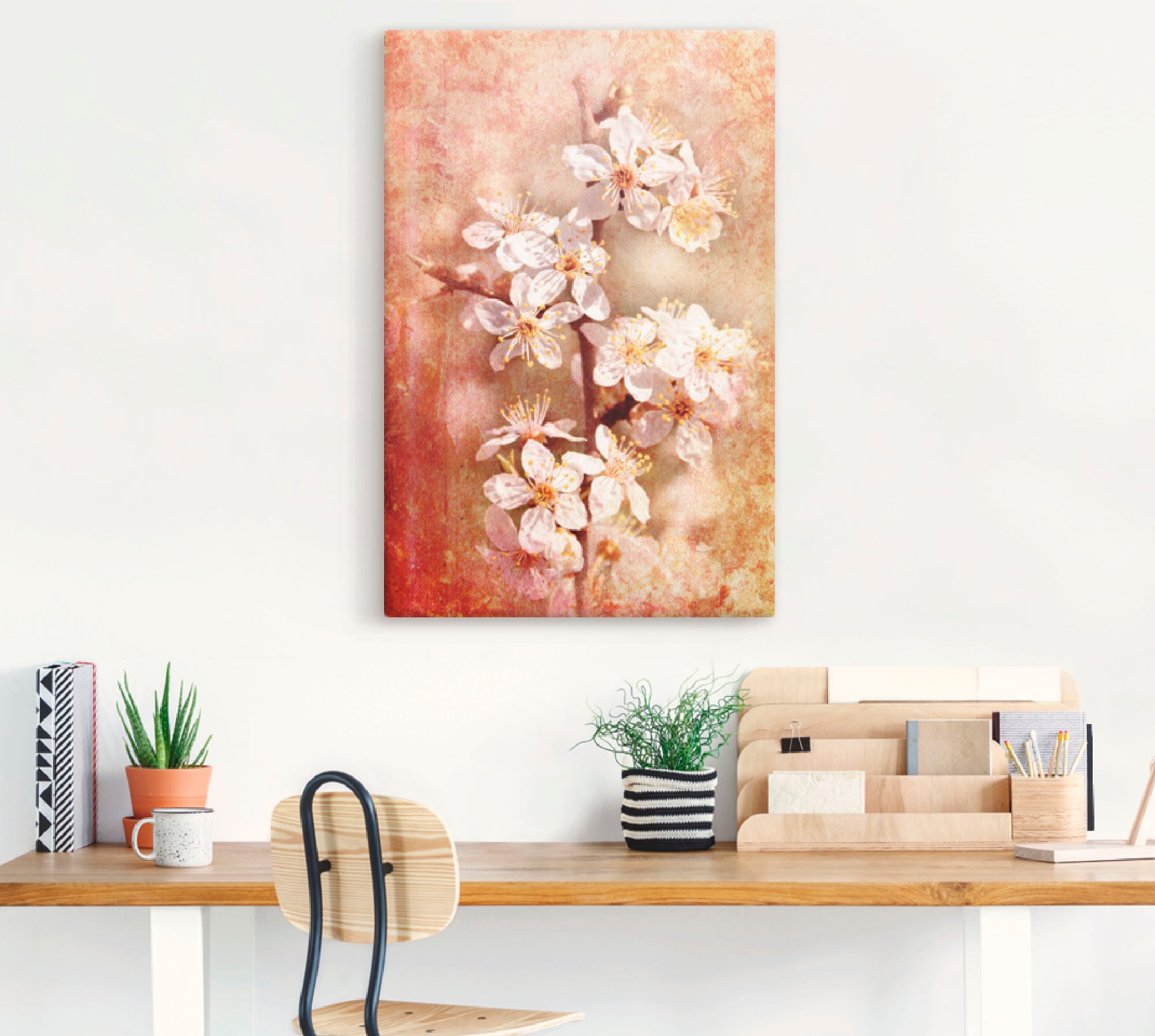 Artland Wandbild »Kirschblüten«, Blumen, (1 St.), als Leinwandbild, Poster in verschied. Größen