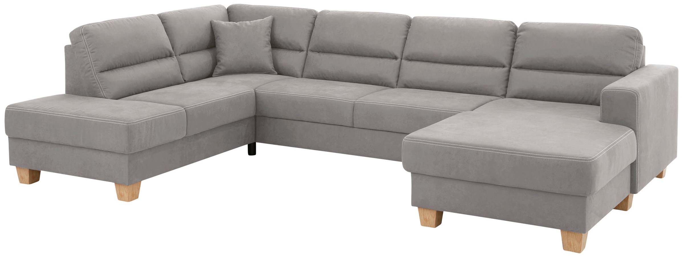 Home affaire Wohnlandschaft "Navan, komfortabel mit viel Platz, U-Form", wa günstig online kaufen