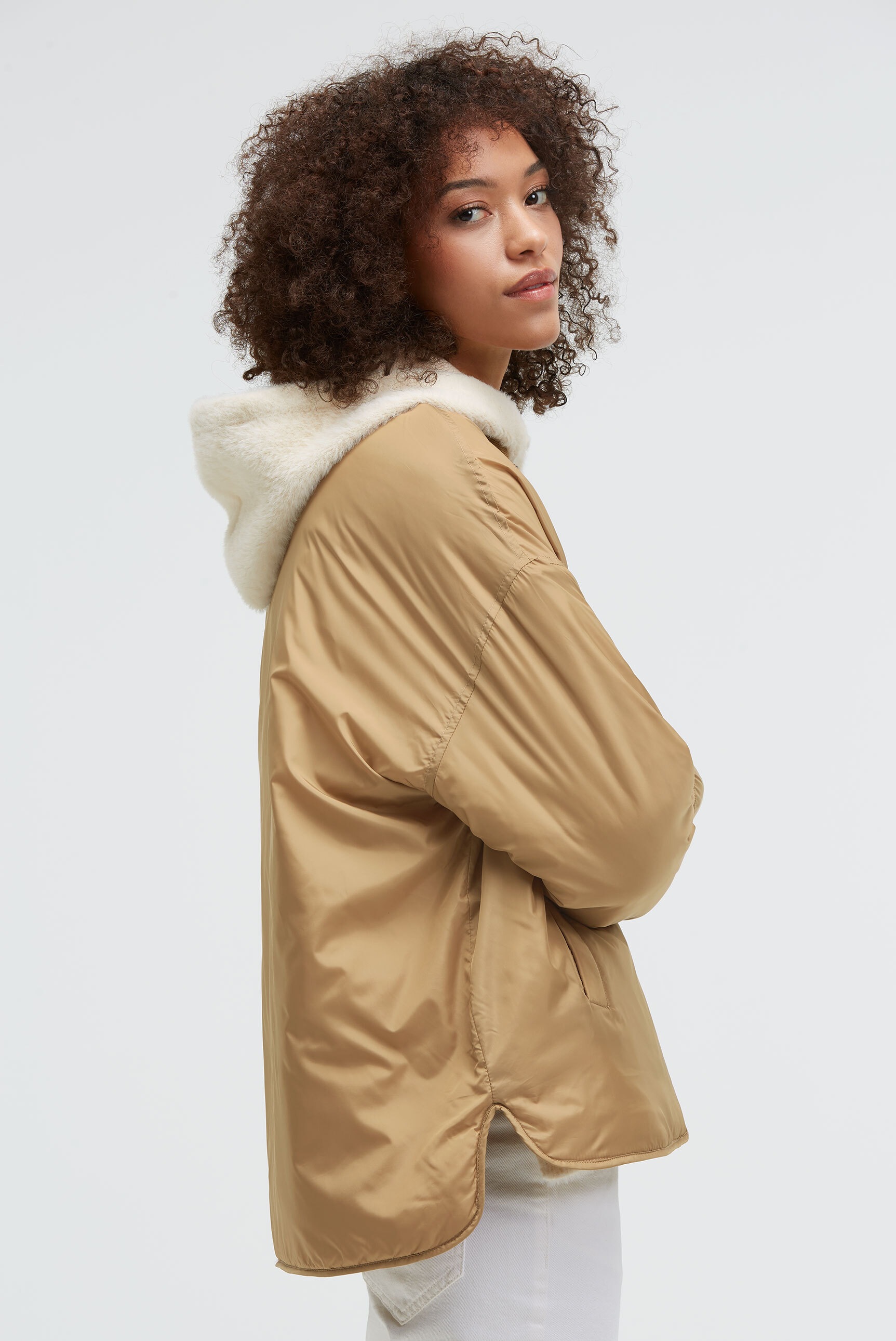 SENSES.THE LABEL Blouson, ohne Kapuze, mit Seitenschlitzen am Saum