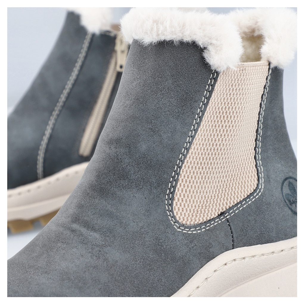 Rieker Winterstiefelette, mit Fellimitat-Besatz