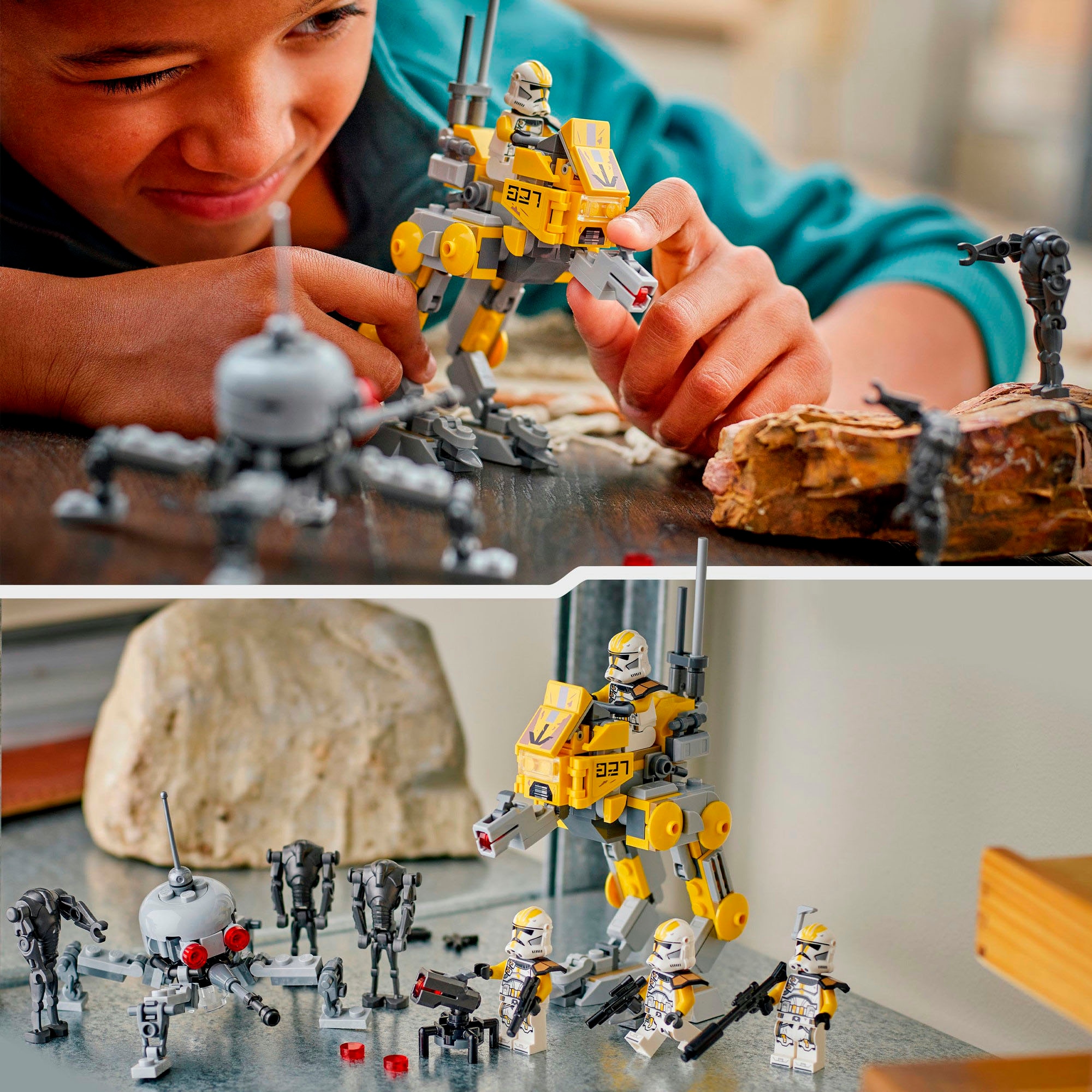 LEGO® Konstruktionsspielsteine »Klonsoldaten des 327. Sternenkorps Battle Pack (75431)«, (258 St.), LEGO Star Wars™; Made in Europe
