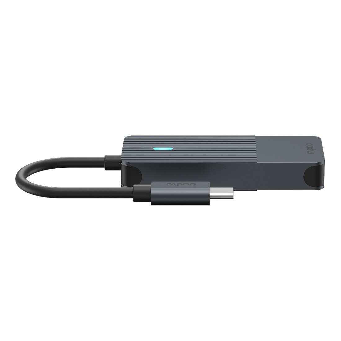 Rapoo USB-Adapter »UCH-4002 USB-C Hub, USB-C auf USB-C, Grau« USB-C zu USB-C 17 cm
