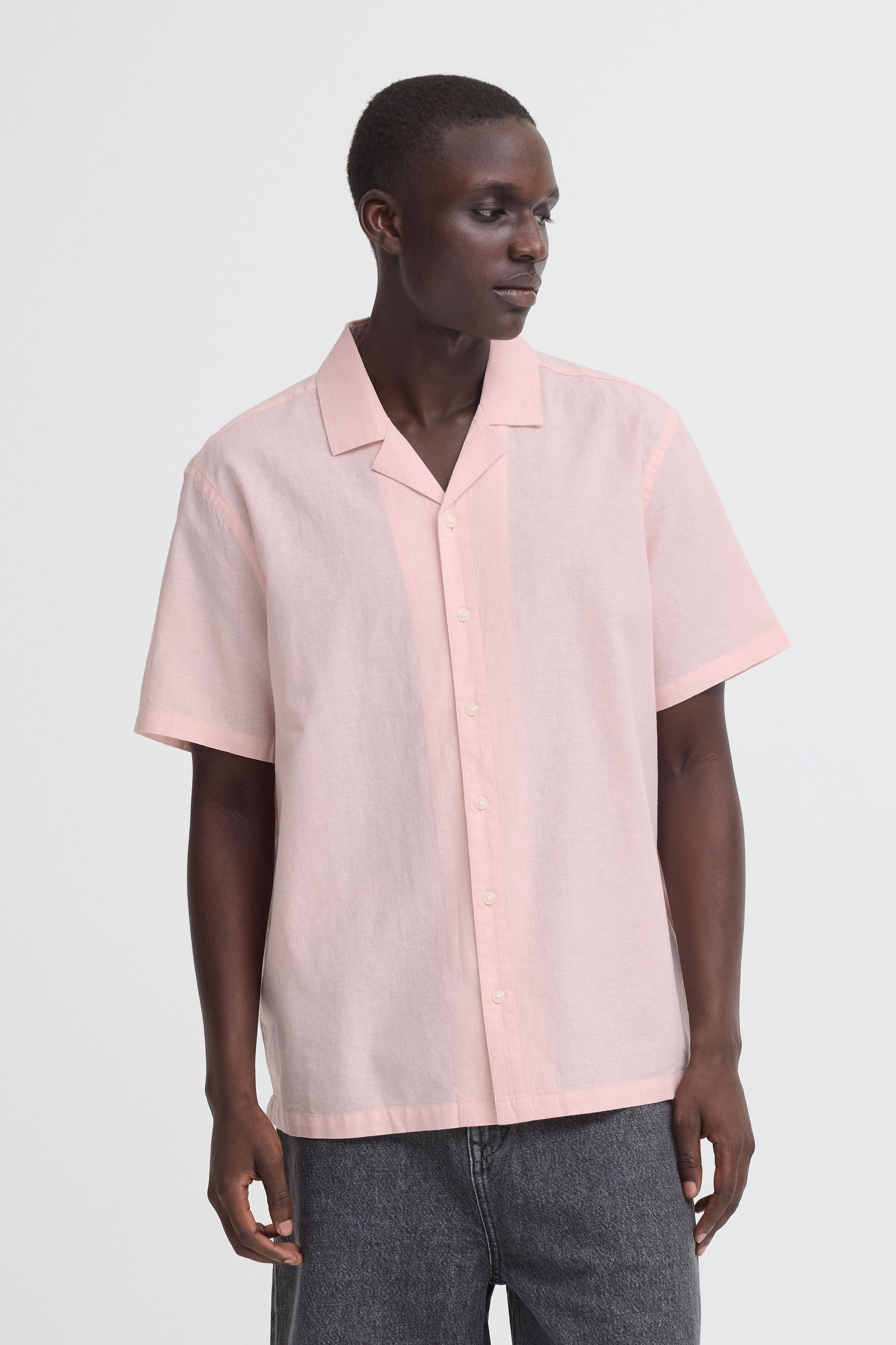 Blend Leinenhemd "BHAban Cuba Linen Mix" Leichtes Kurzarmhemd aus Baumwoll- günstig online kaufen