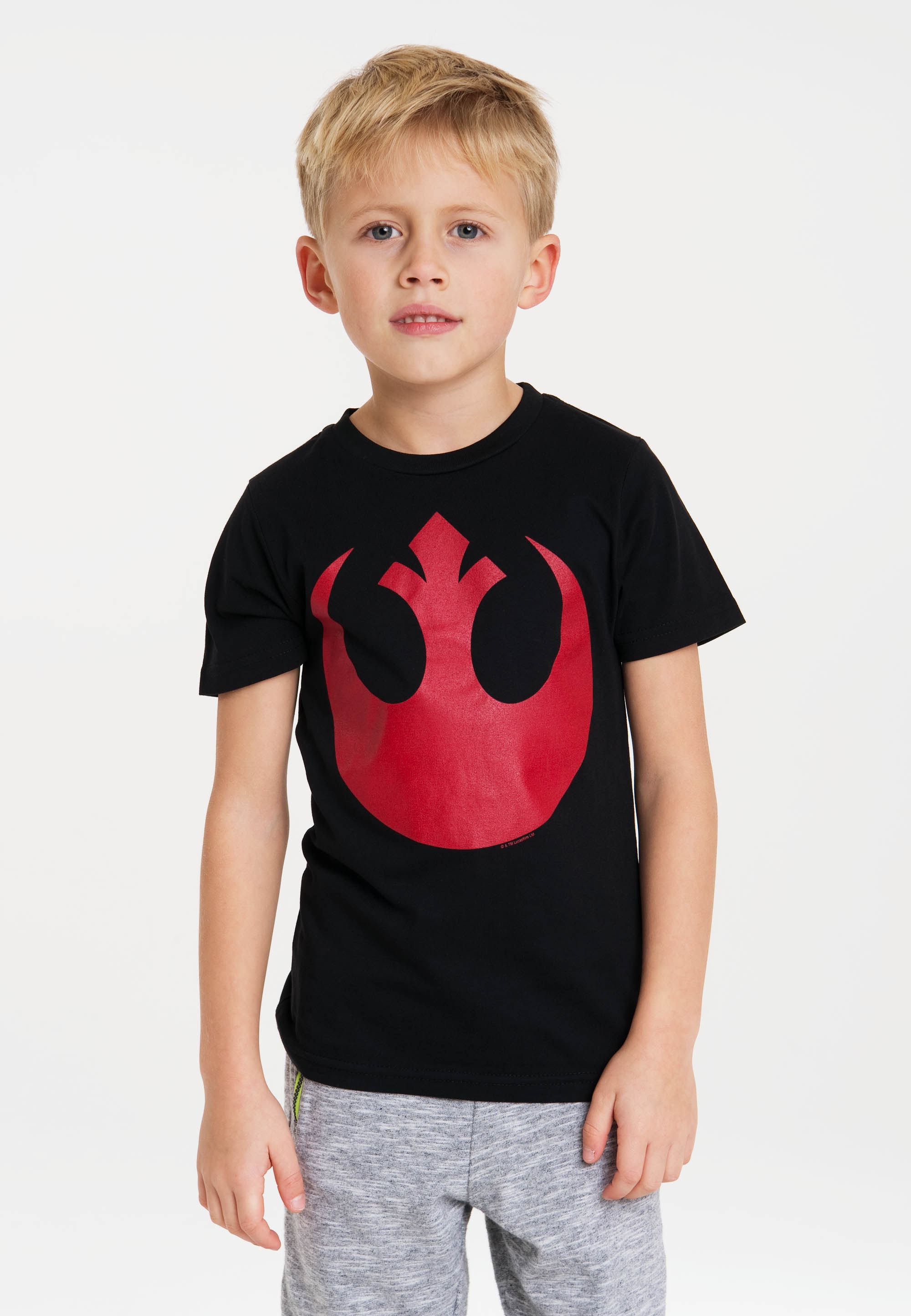 LOGOSHIRT T-Shirt "Star Wars Rebel Alliance" mit auffälligem Frontprint