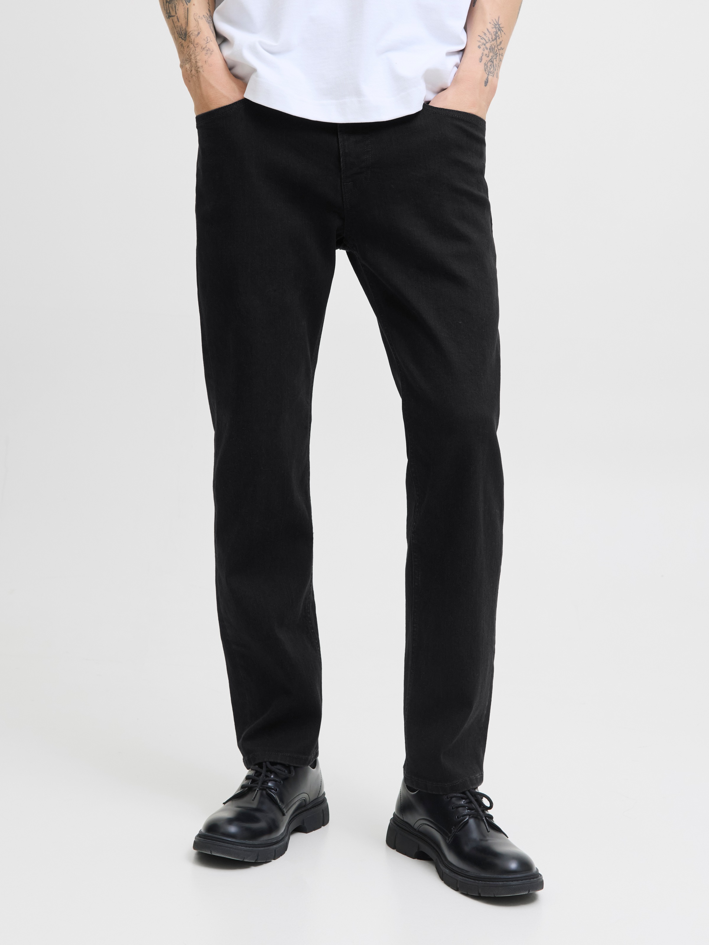 Jack & Jones Straight-Jeans "JJICLARK JJORIGINAL SQ 2" Baumwollmischung, st günstig online kaufen