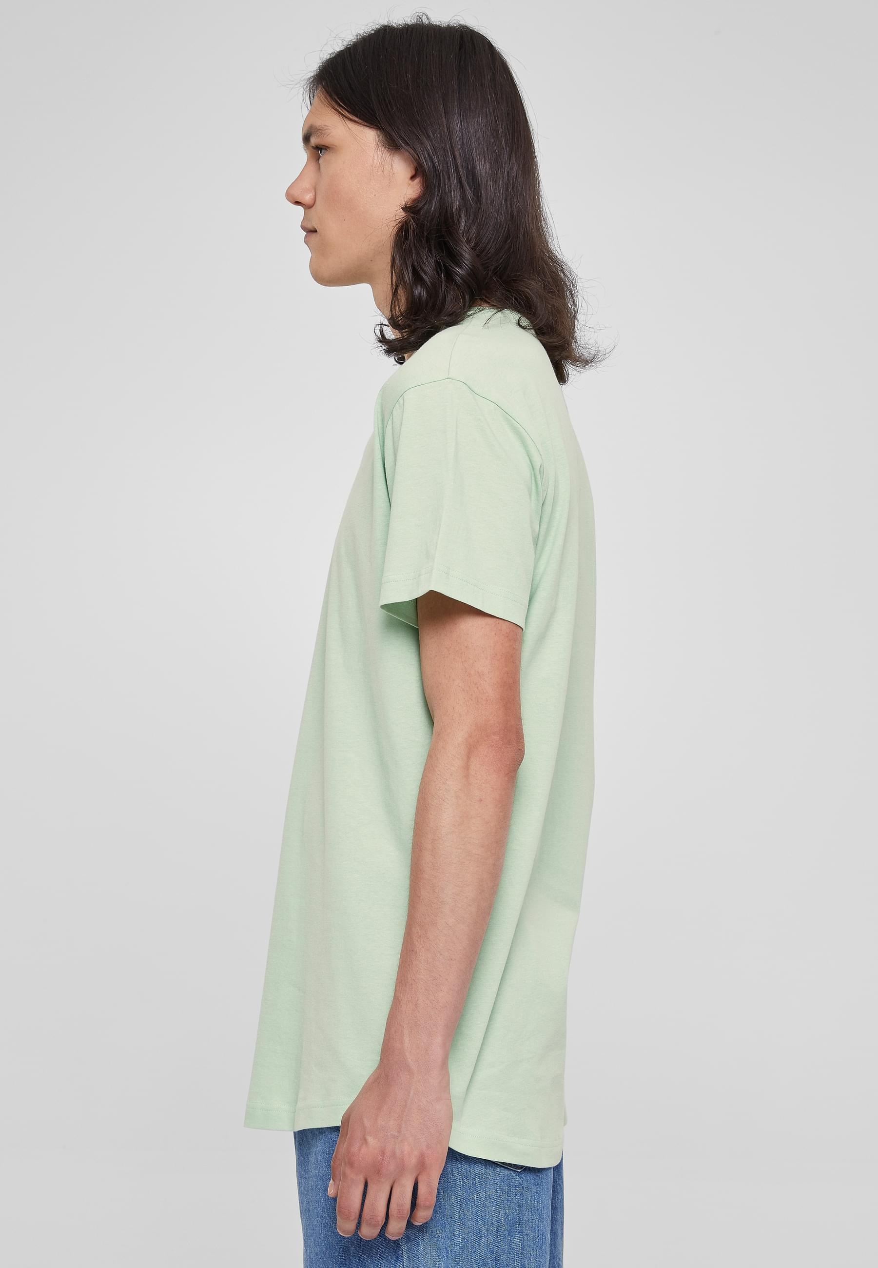 URBAN CLASSICS Kurzarmshirt »Urban Classics Herren Shaped Long Tee«, (1 tlg.)