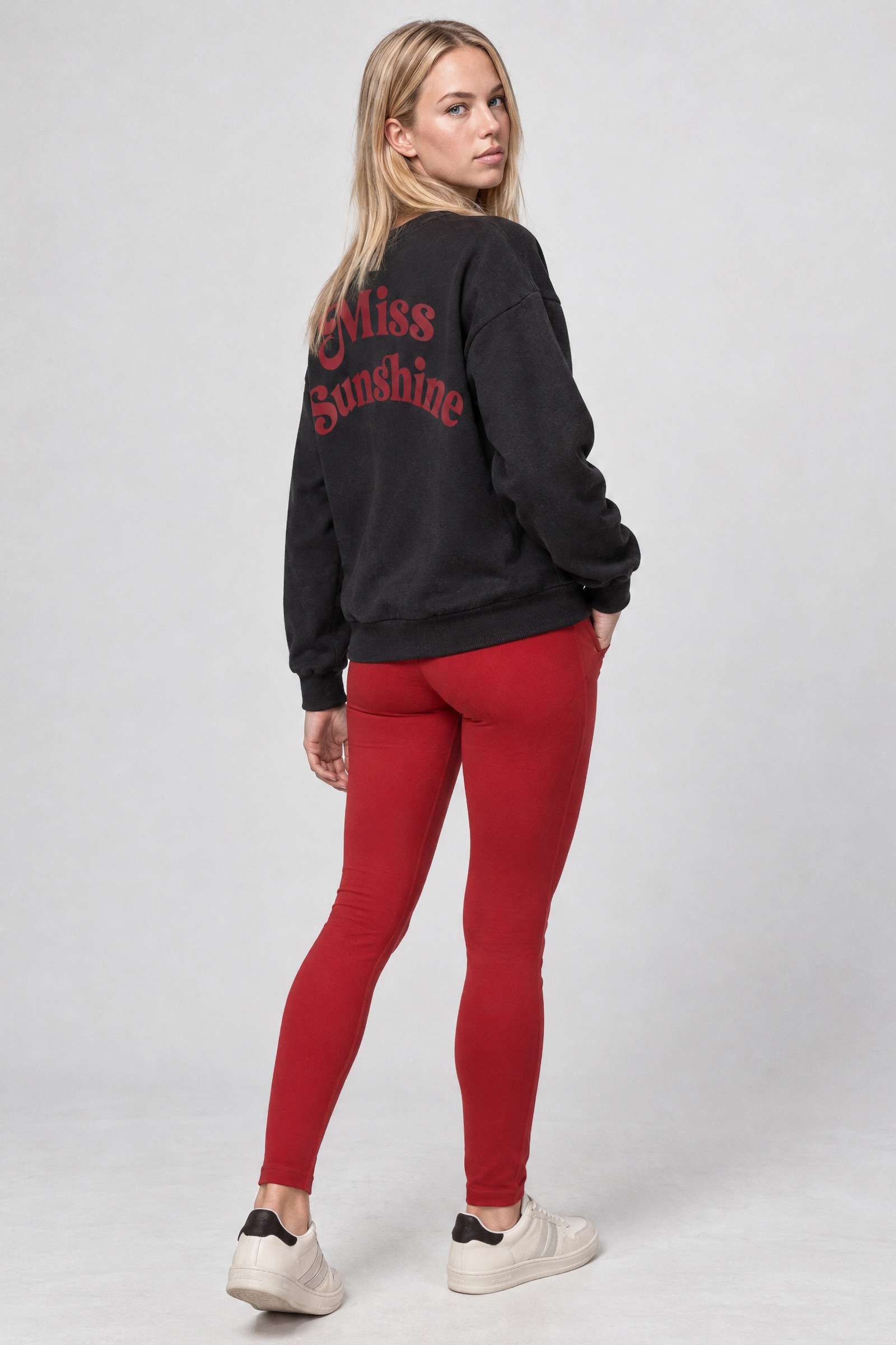 Alife & Kickin Sweatshirt , Rückenprint Miss Sunshine, Relaxed Fit, gerippte Bündchen
