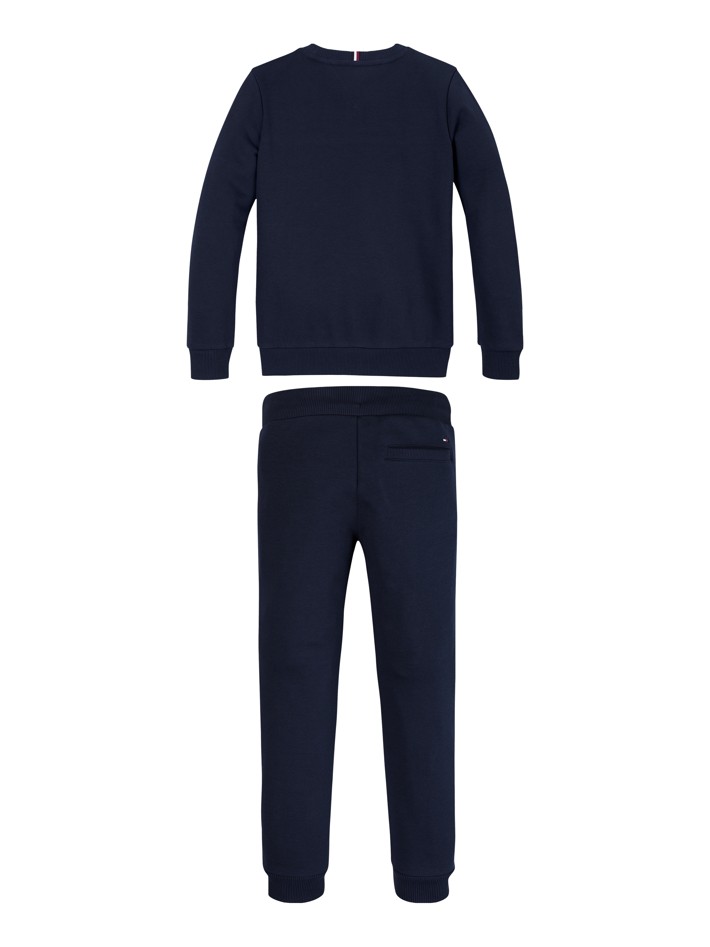 Tommy Hilfiger Langarmshirt & Hose »TH RIB INSERT SET«, mit Logoschriftzug
