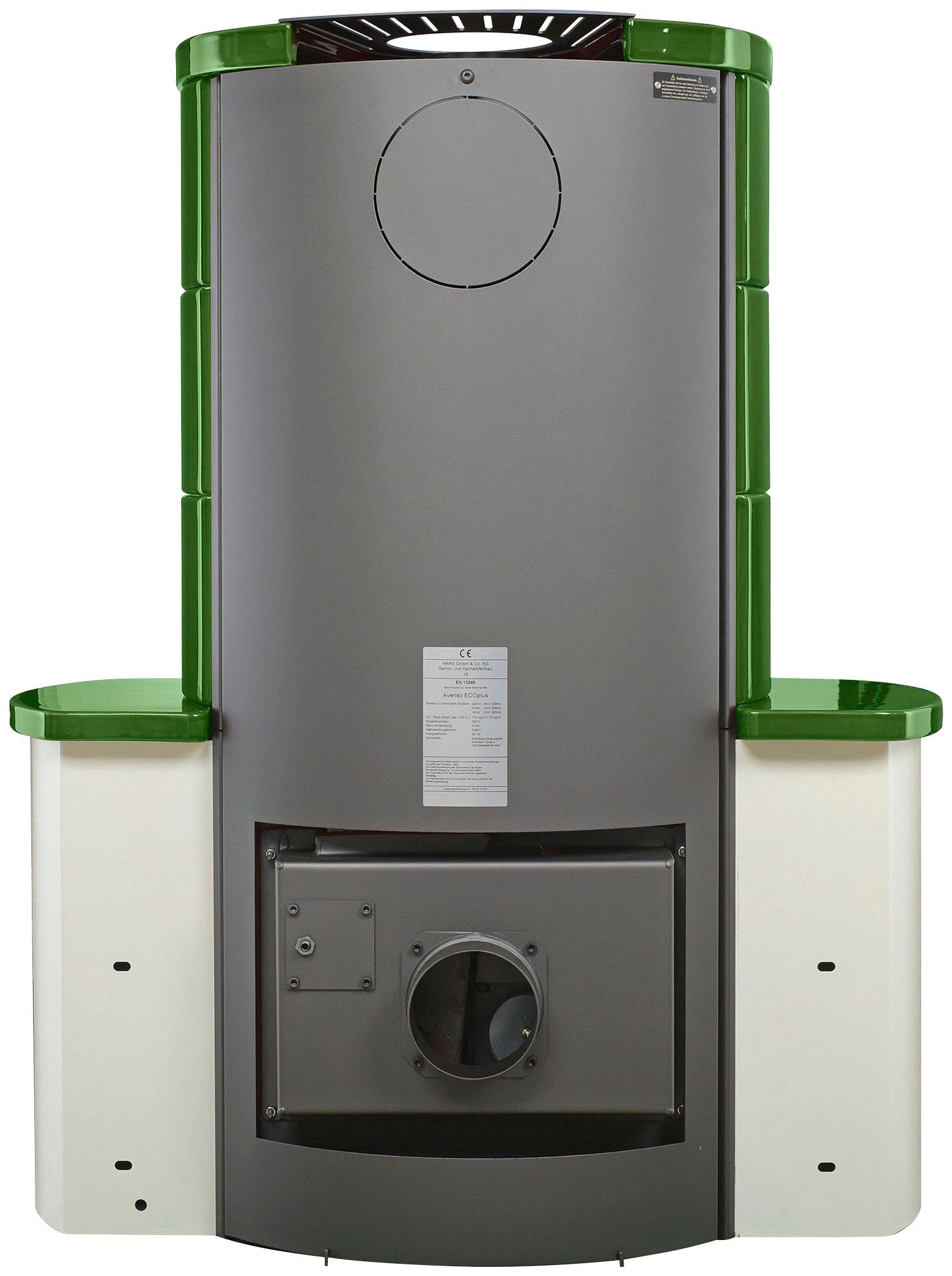 HARK Kaminofen »Avenso GT ECOplus 8 KW«, grün-glänzend