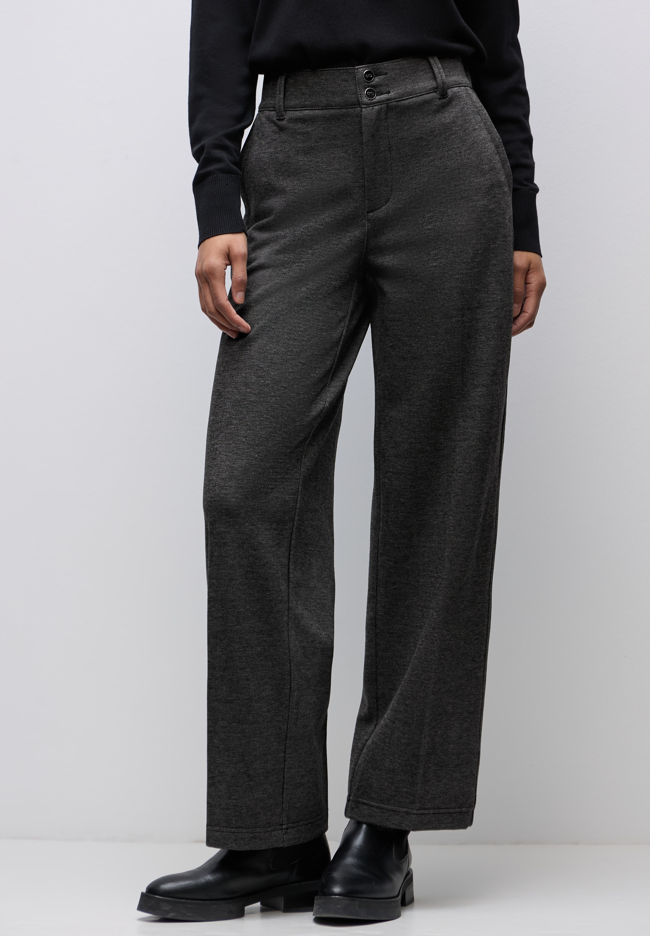 STREET ONE Stoffhose High Waist günstig online kaufen