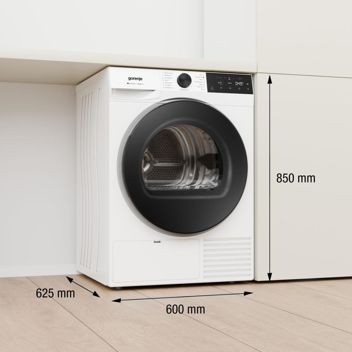 GORENJE Wärmepumpentrockner »D5G49D« G400 NatureDry Schonung, FastDry  49, Knitterschutz