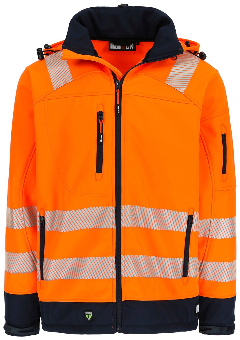 Hochwertig, Arbeitsjacke eintellbare kaufen 5cm reflektierende Herock »Hydros Taschen, Bänder BAUR Bündchen, | für 5 Hochsichtbar Jacke«,