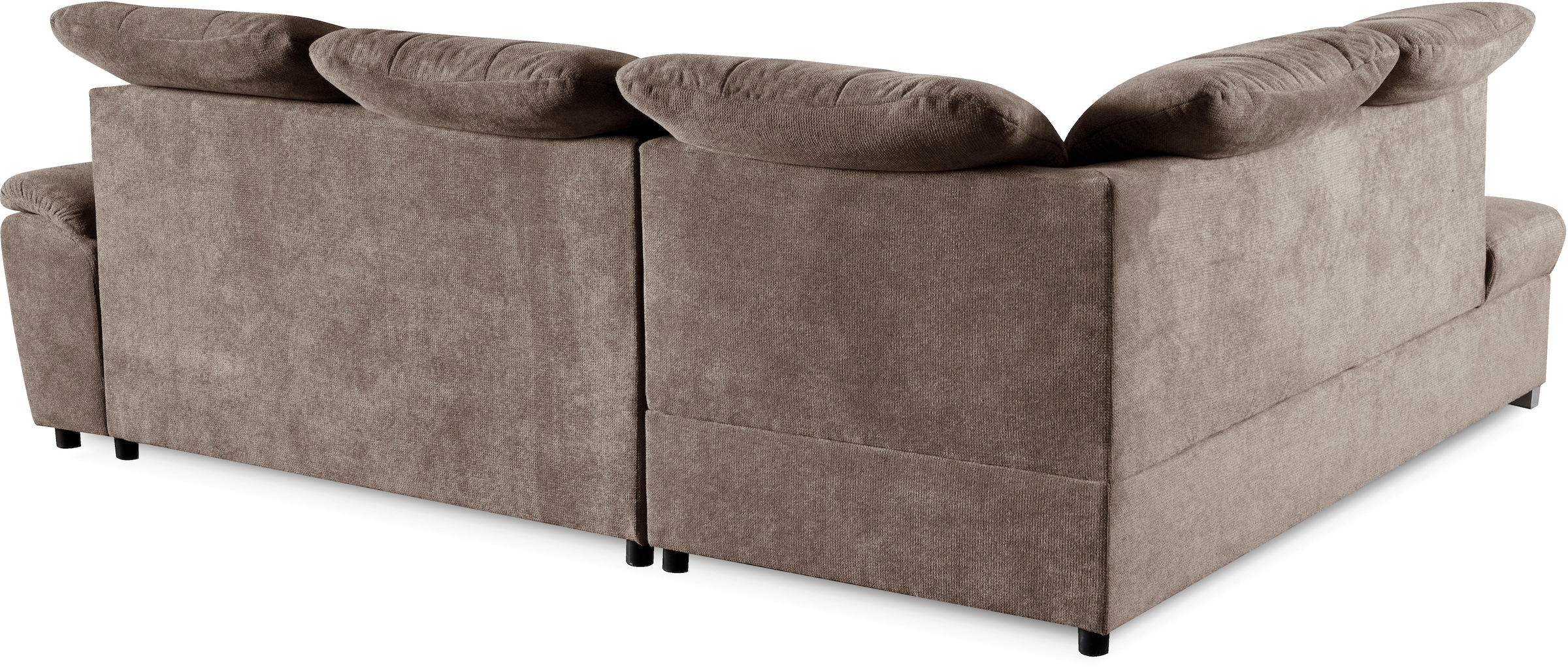 WERK2 Ecksofa »Brindisi, bequem und komfortabel, L-Form«, mit verstellbaren Kopfteilen, Bettfunktion & Bettkasten