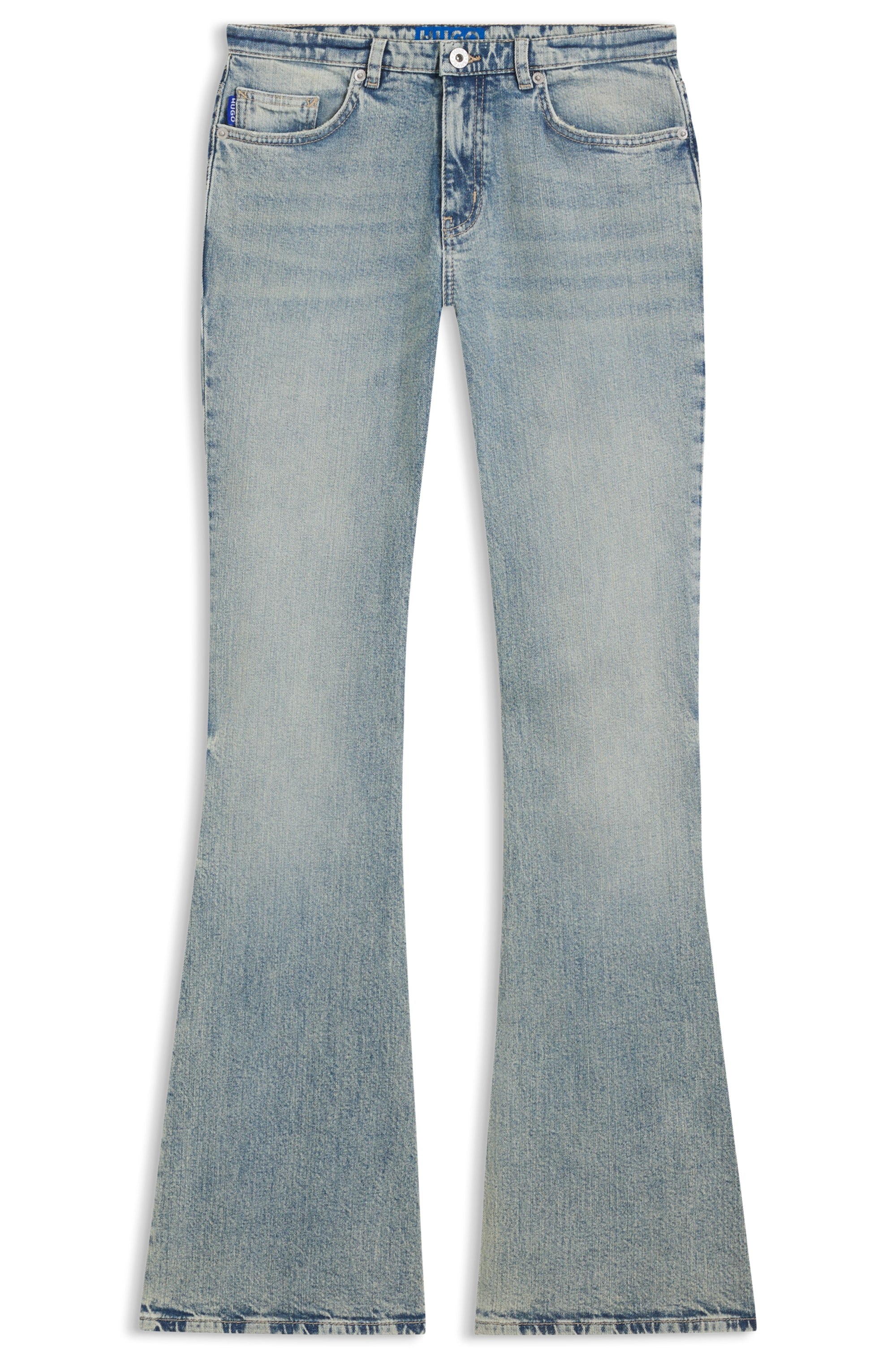 HUGO Blue Bootcut-Jeans »Gelissa« Mid Rise, weit ausgestellt