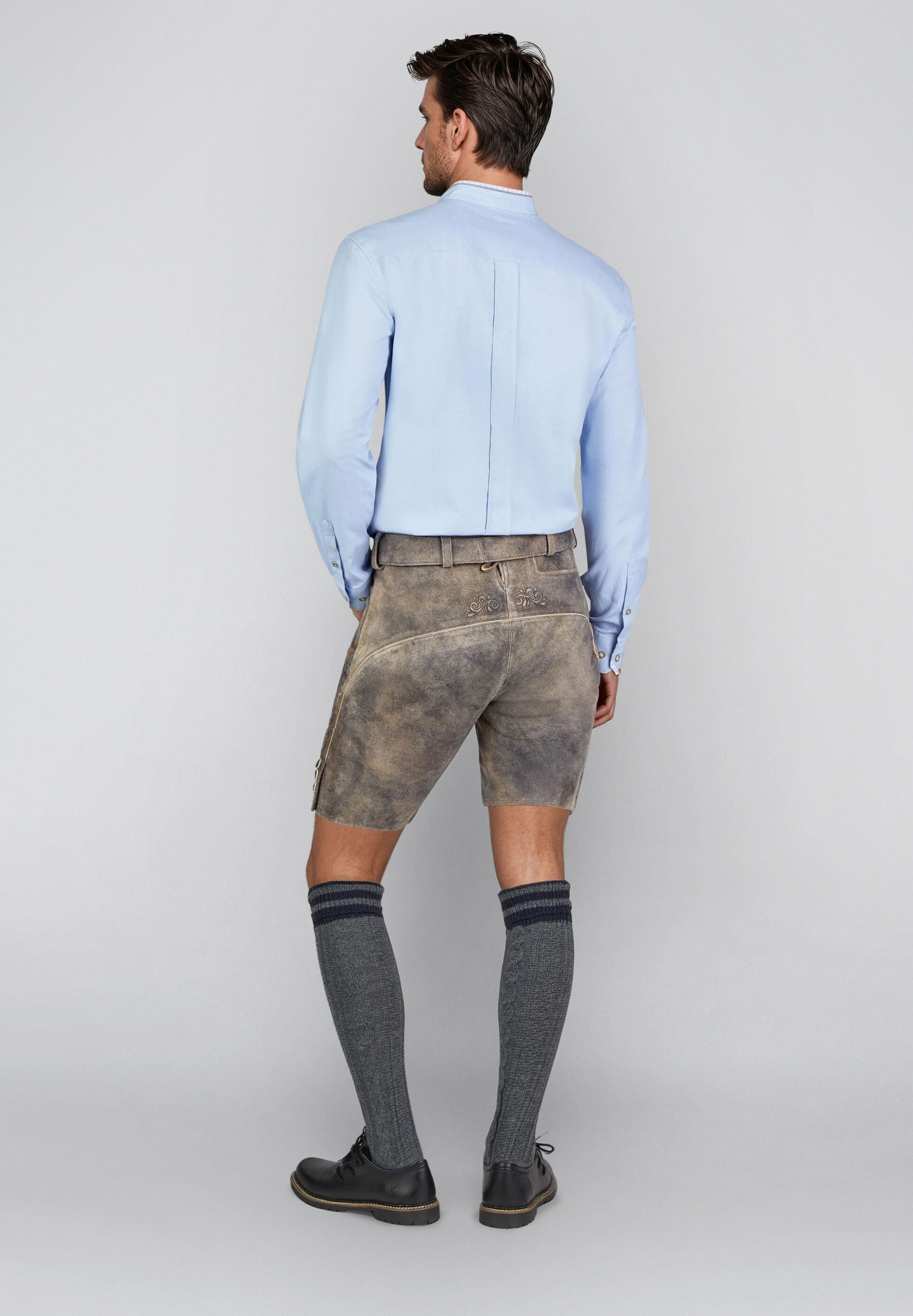 Spieth & Wensky Lederhose »Heribert«  45 cm, Knöpfe am Beinabschluss
