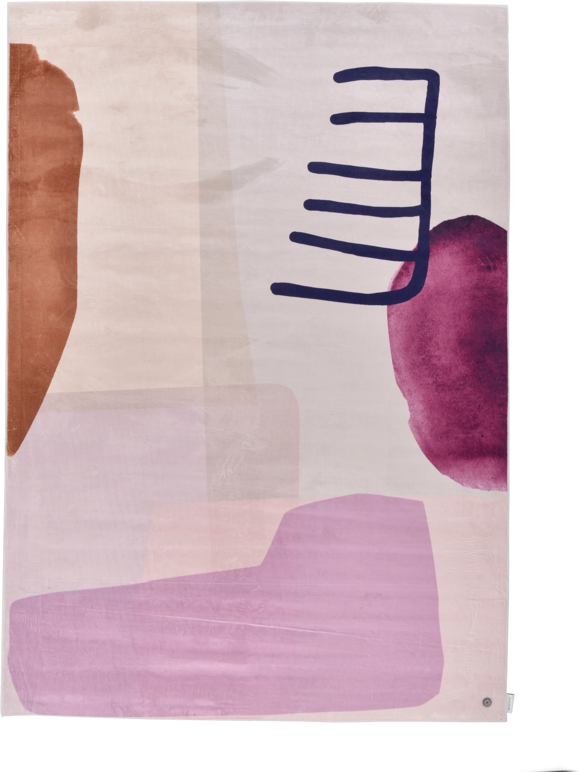 TOM TAILOR HOME Teppich »Shapes - TWO«, rechteckig, 5 mm Höhe, Kurzflor, bedruckt, modernes Design
