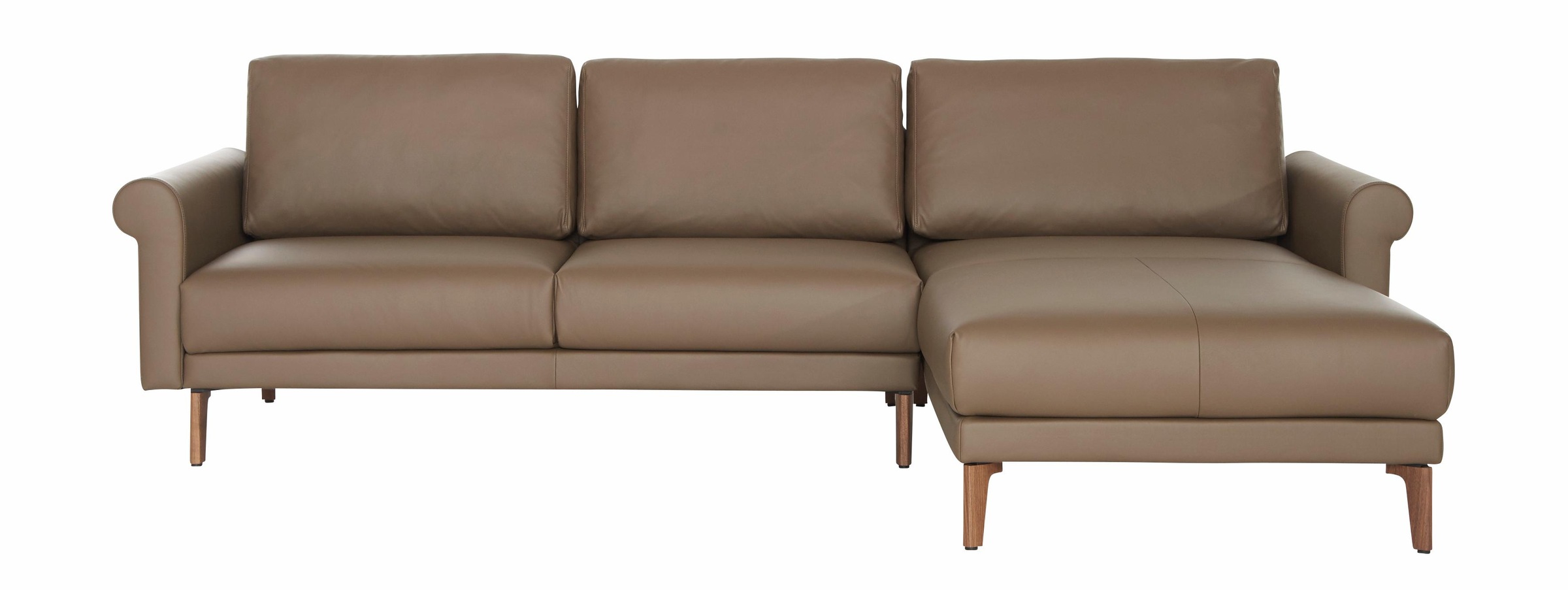 Creation BY ROLF BENZ Ecksofa »CR.450, Designecksofa, Polsterecke, L-Form, 282/178 cm (B/T)«, abgerundete Armlehne Schnecke, modern Landhaus, Leder oder Chenille