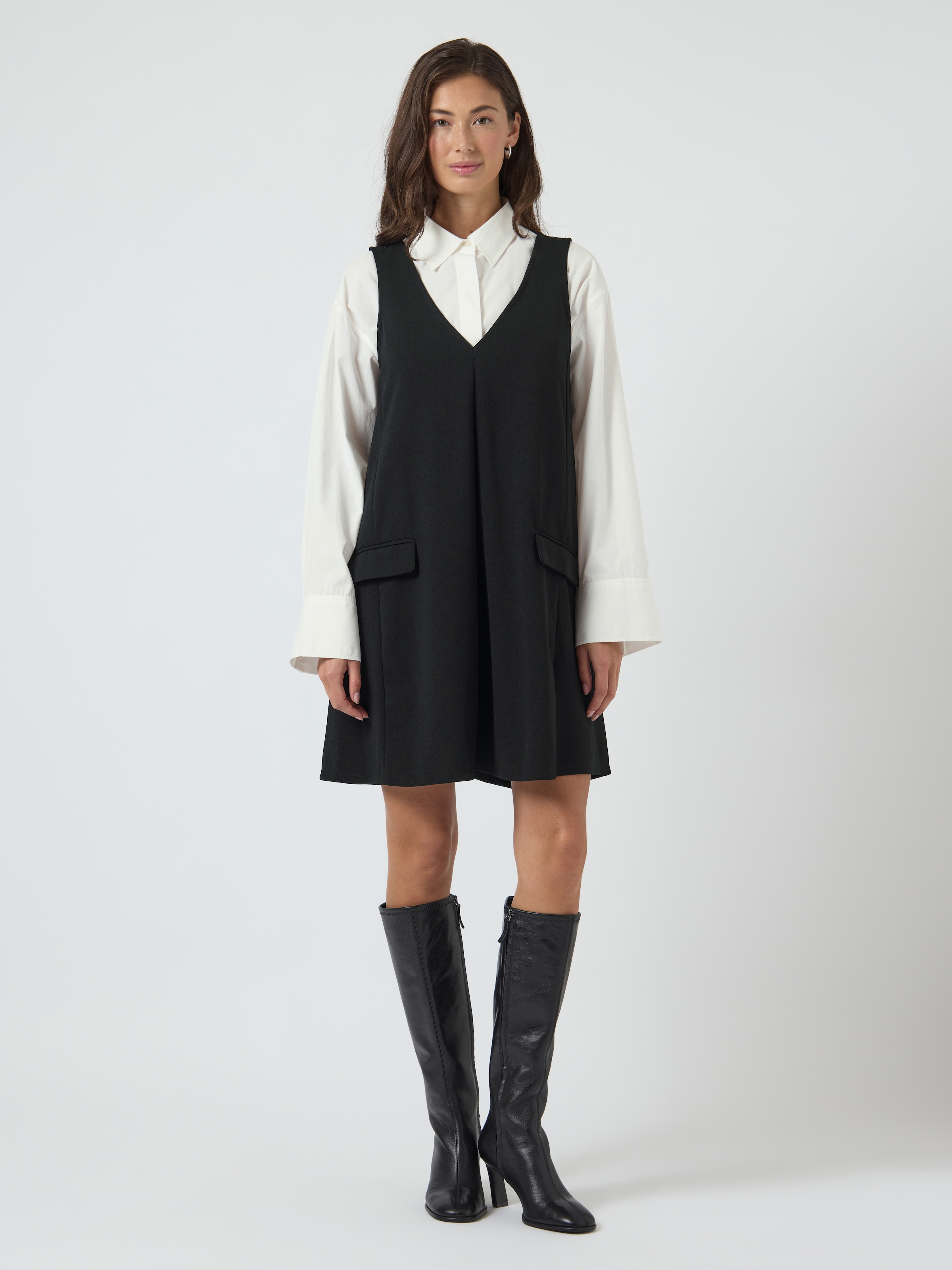 Y.A.S Minikleid "YASMALEA SL WIDE DRESS S. NOOS" Pattentaschen Kunstfaser m günstig online kaufen