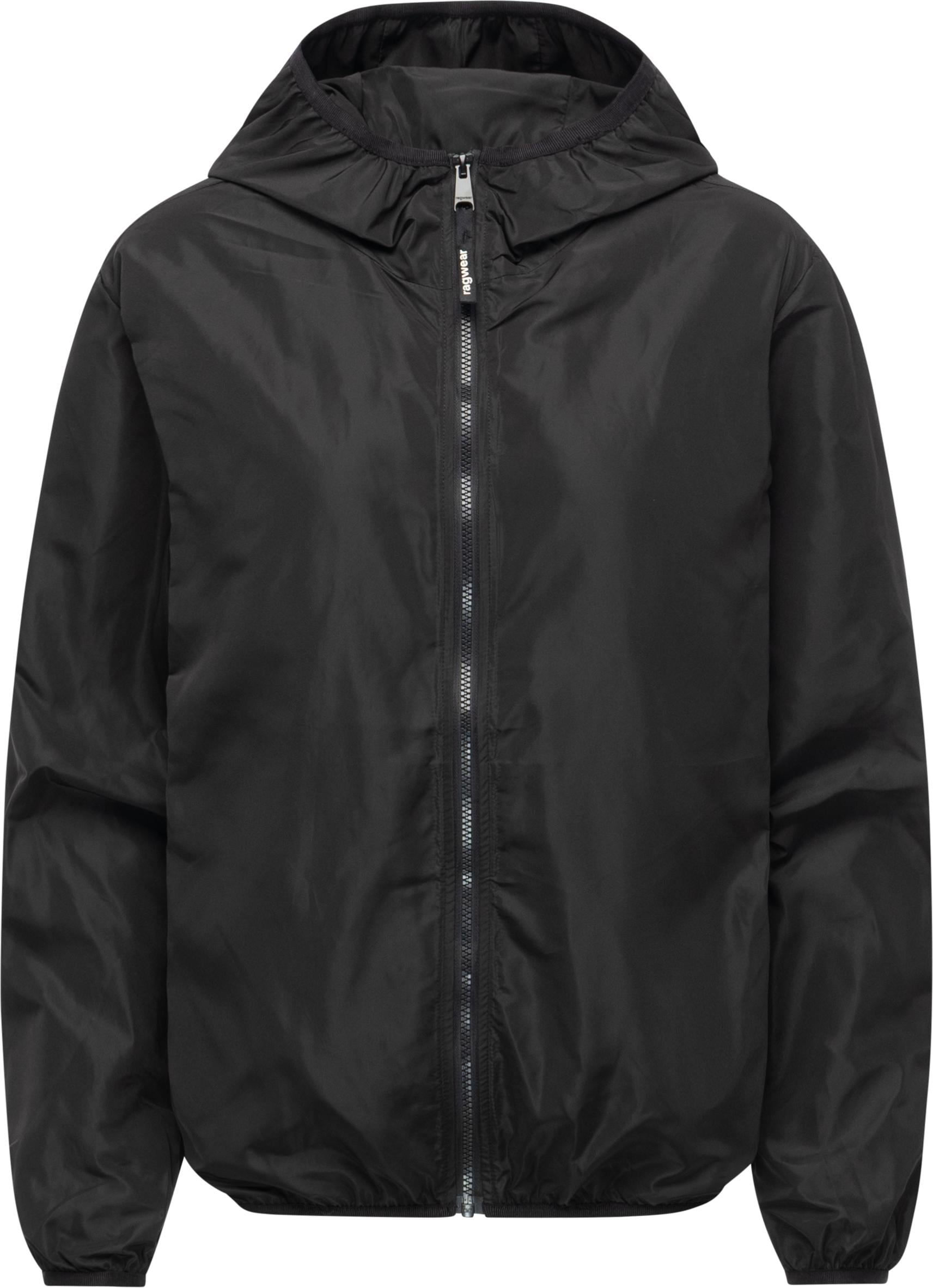 RAGWEAR Damen Outdoorjacke "Vinzie C", schwarz, Gr. XS, 100% Polyester, Jacken, Extraleichte Übergangsjacke mit Kapuze