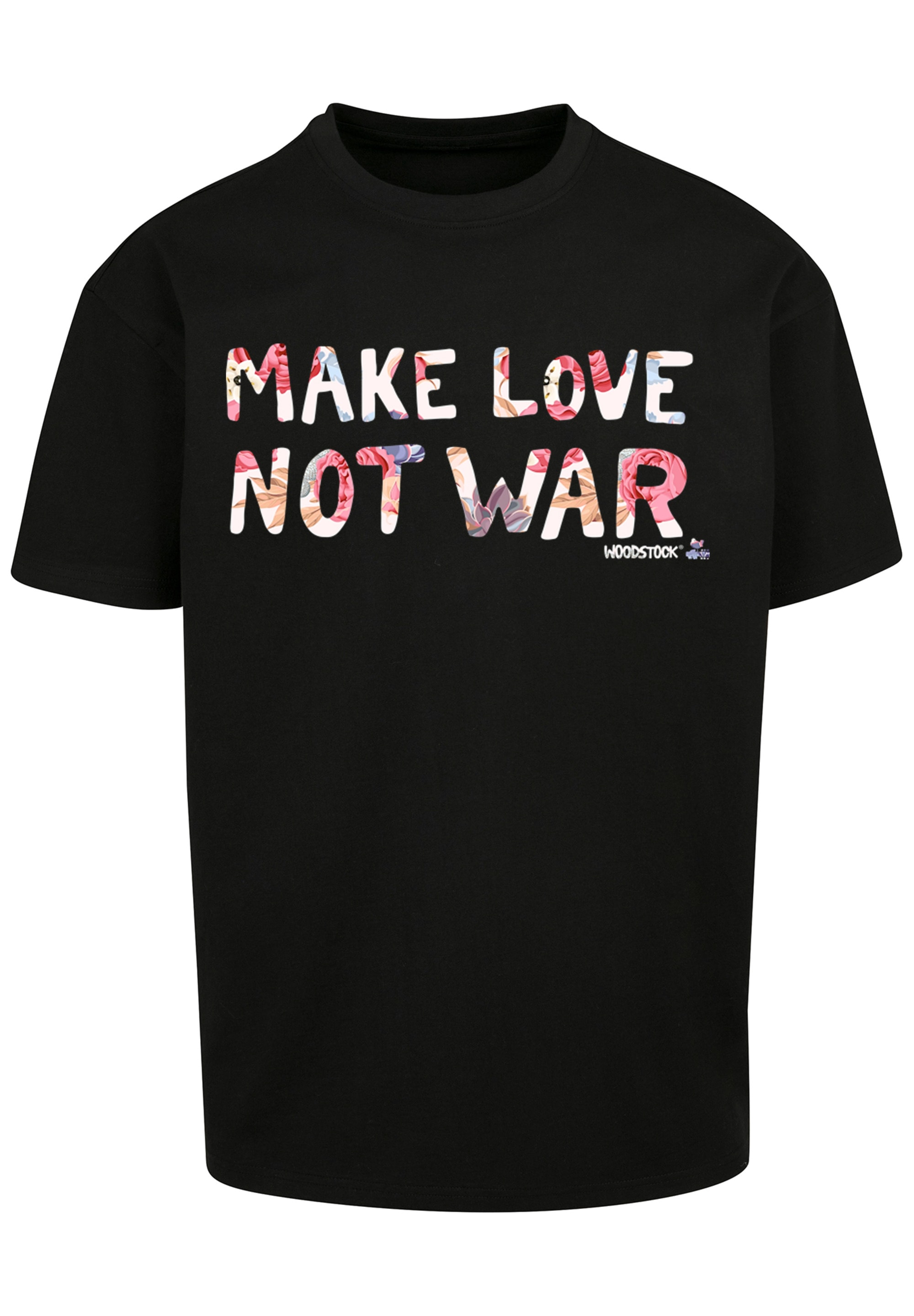 F4NT4STIC T-Shirt »Woodstock Make Love Not War Festival«, Print