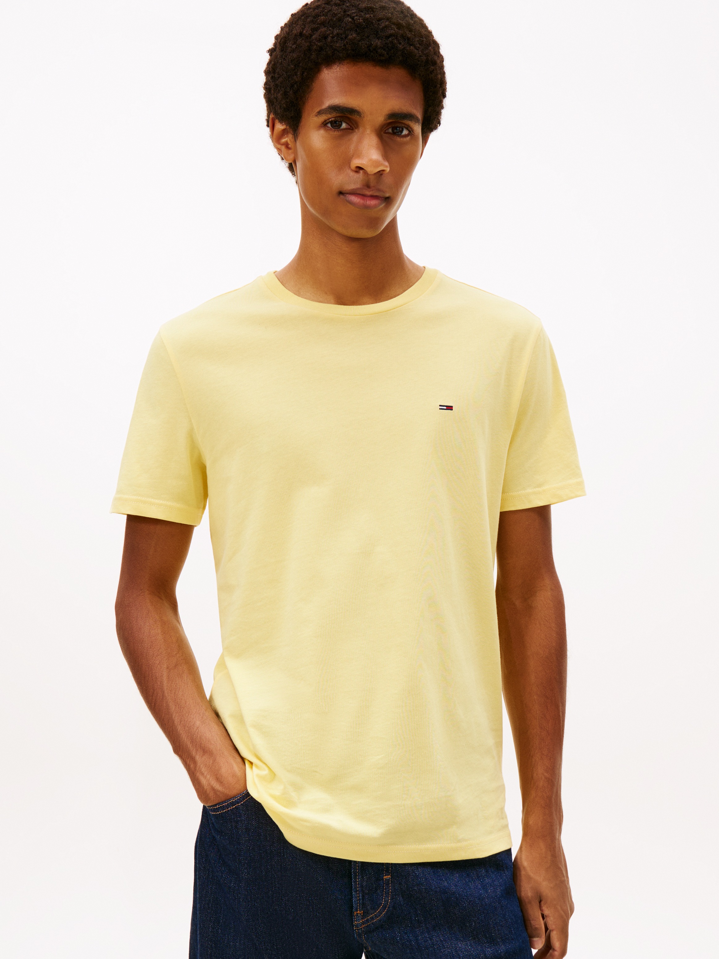 Tommy Jeans T-Shirt "TJM XSLIM 3 PACK TEE" Mit Rundhalsausschnitt günstig online kaufen