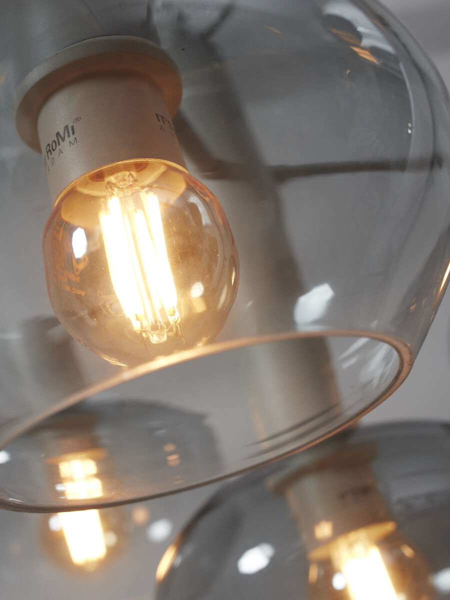 it's About RoMi Hängeleuchte »BOLOGNA«, 4 flammig, Leuchtmittel E14 | LED wechselbar, Glass mit Farbeverlauf
