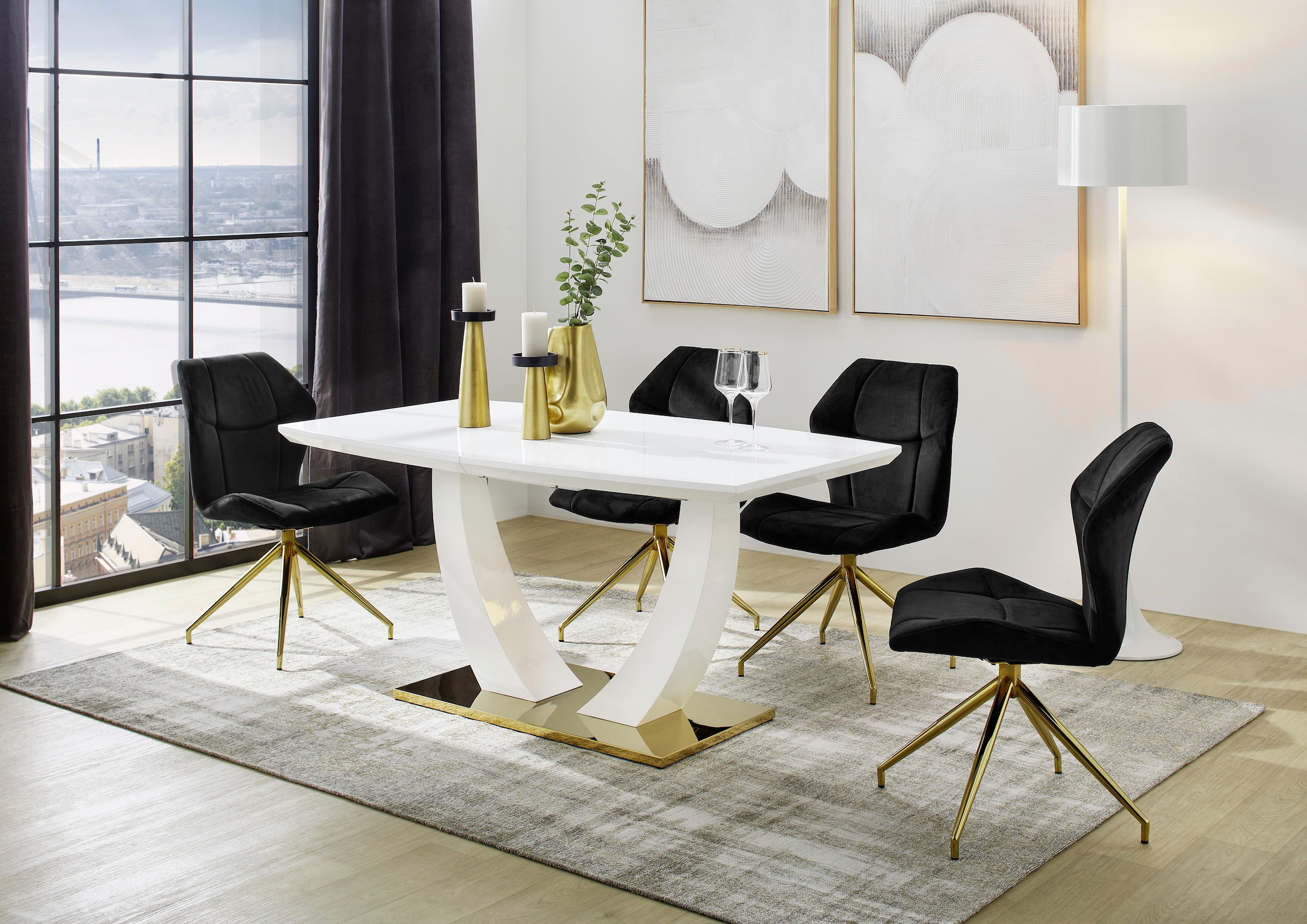 Jockenhöfer Gruppe Esstisch "Alexandria", ausziehbar (160-200x90cm), Bootsf günstig online kaufen