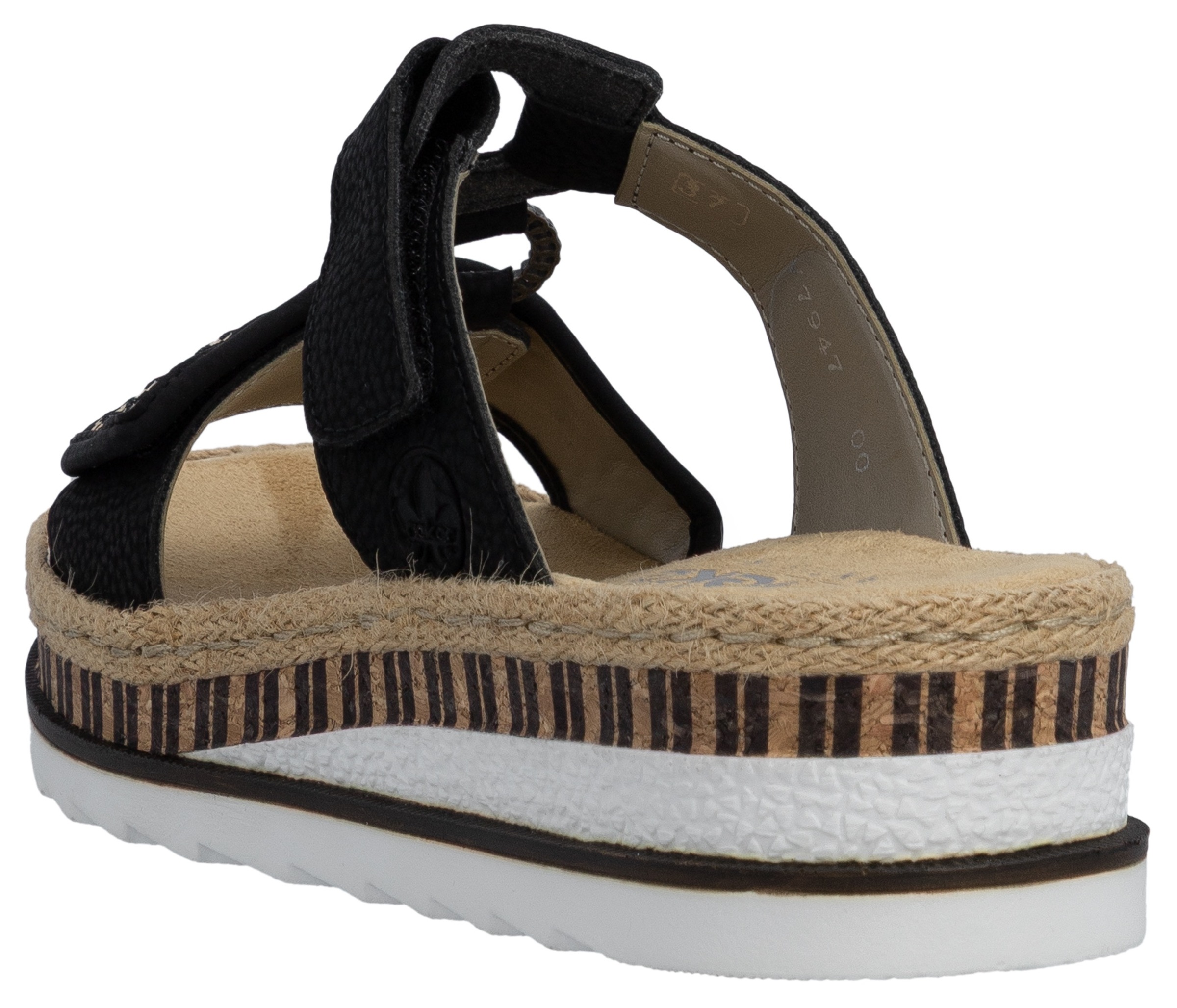 Thumbnail - Rieker Pantolette, Keilabsatz, Sommerschuh, Schlappen mit weicher Innensohle