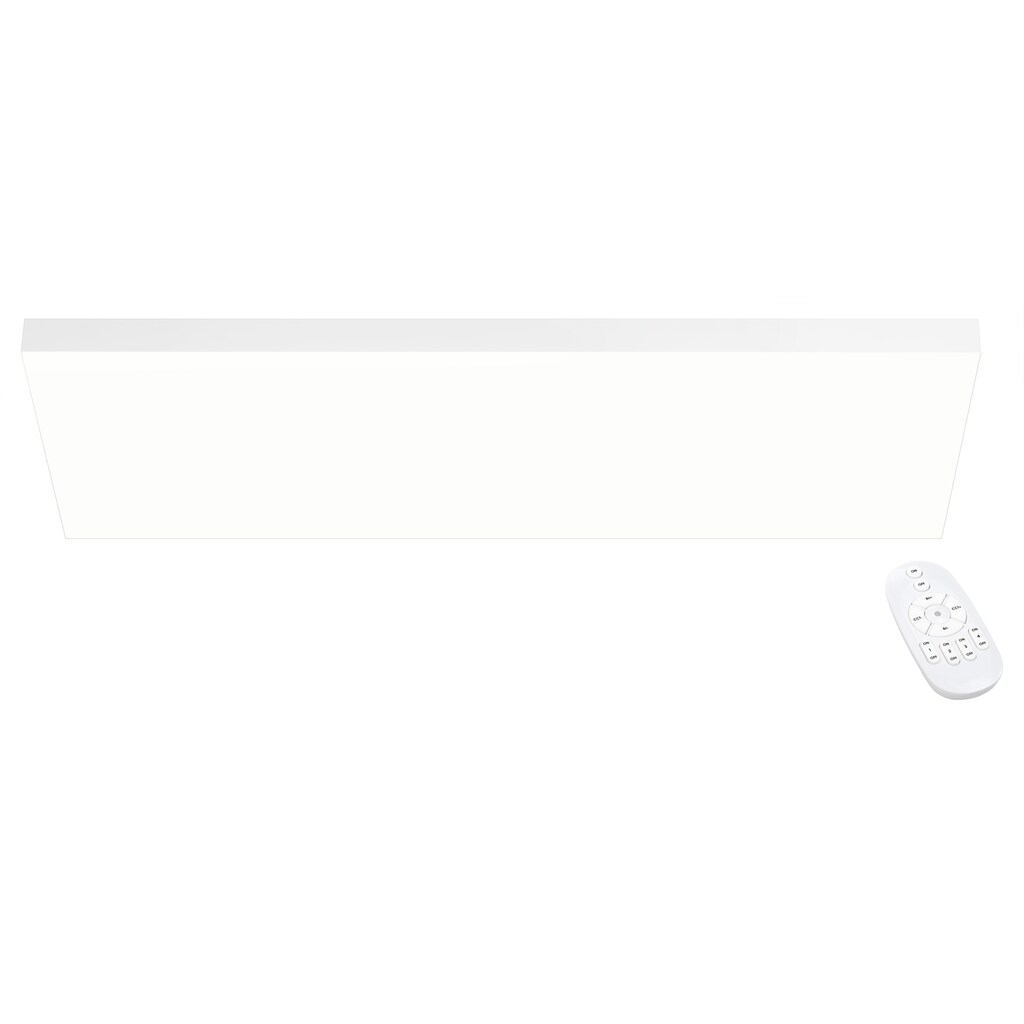 my home Deckenleuchte »Liam«, LED-Board, 1 St., Farbwechsler, rahmenlos, flach 60x30cm mit CCT Farbtemperatursteuerung, dimmbar, inkl. Fernbedienung