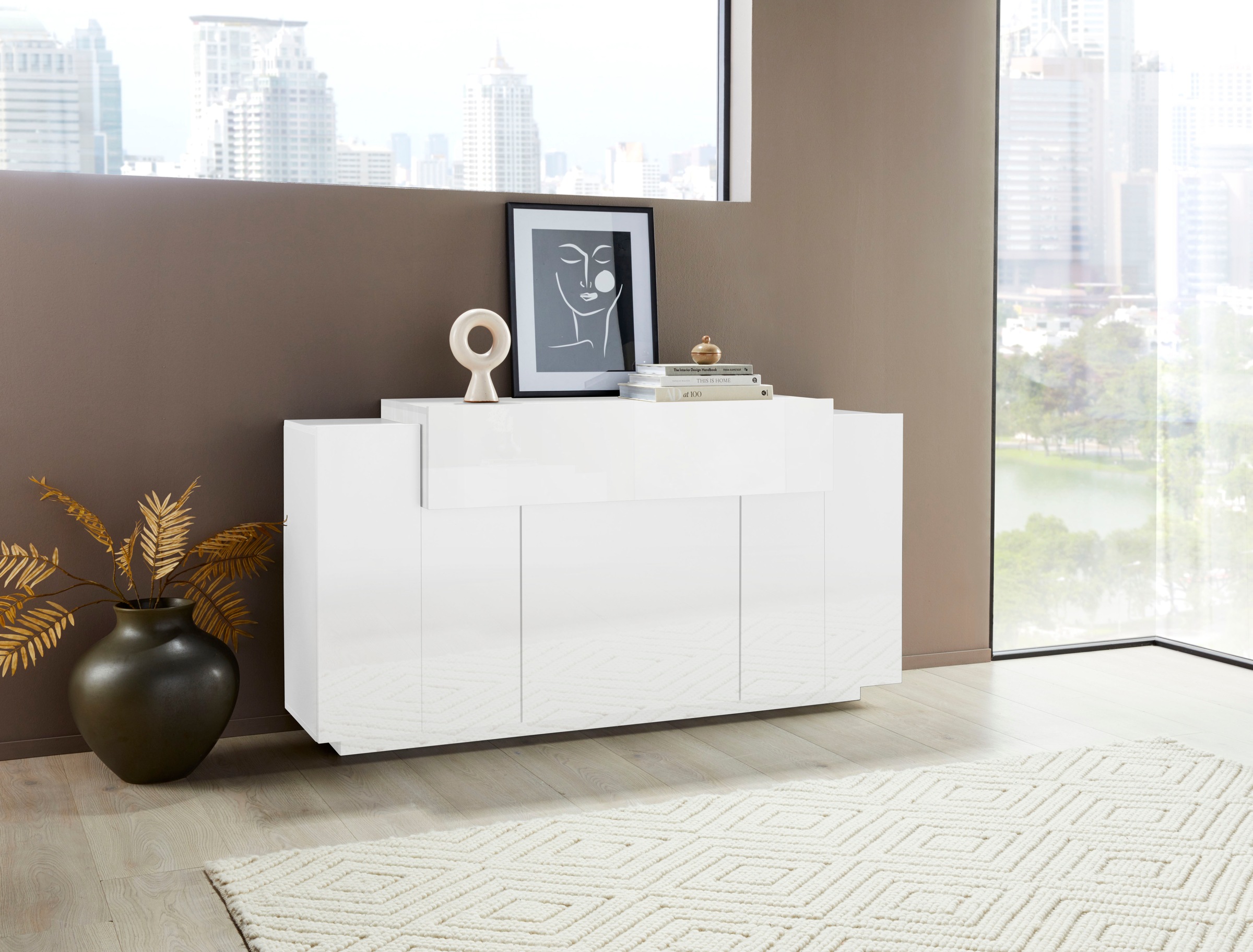 INOSIGN Sideboard "Coro, Kommode, Schrank, Kredenz, grifflos mit Einlegeböd günstig online kaufen