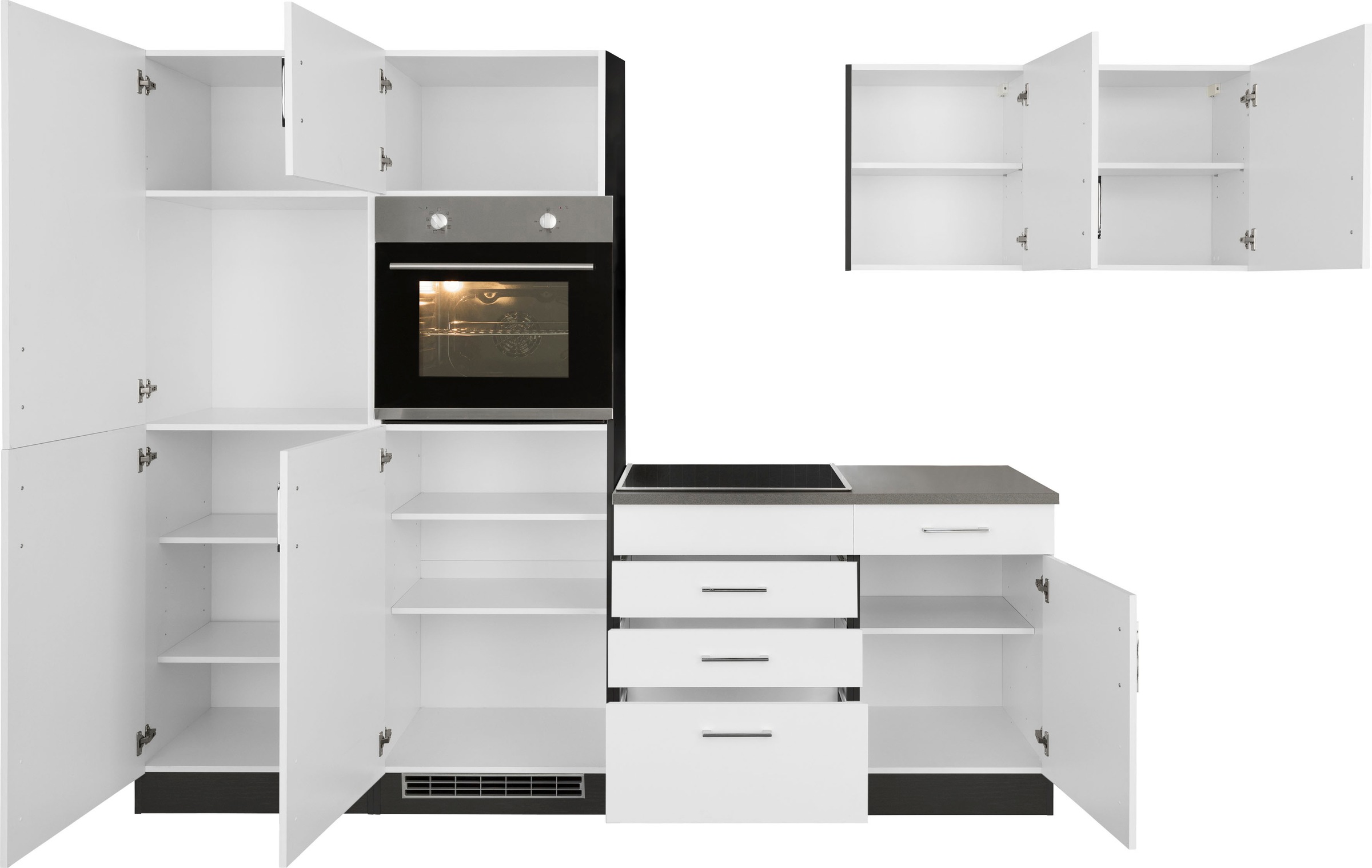 Thumbnail - KOCHSTATION Küchenzeile "KS-Paris – Küchen mit einzigartigen Fotomotiven auf den Fronten" Stellbreite 290/220 cm, wahlwe...